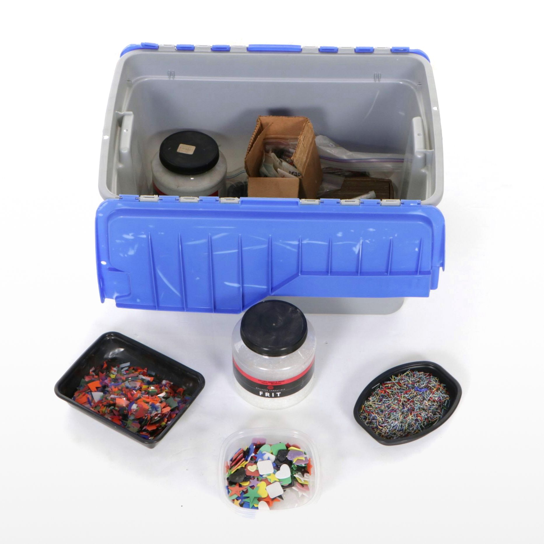 Clear Coarse Frit, Glass Tiles, Millefiori Slices and More Art Glass Supplies