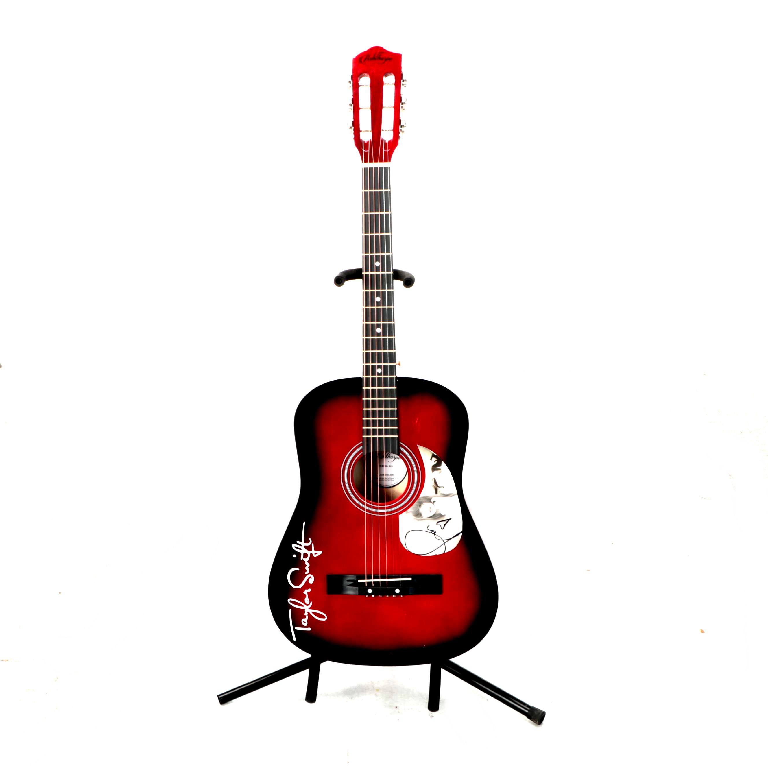 Taylor Swift Decal-Signed Ashthorpe Acoustic Guitar with JSA
