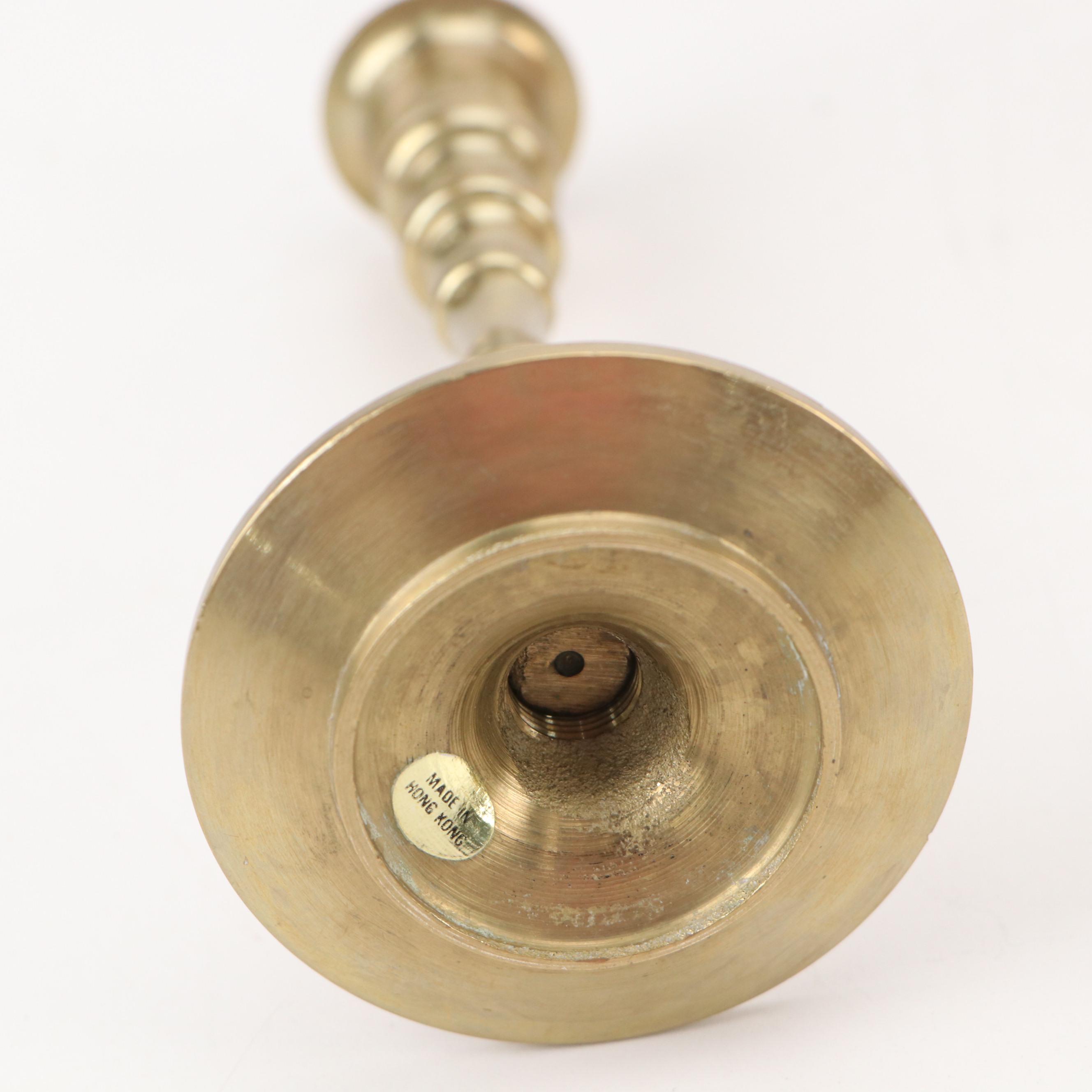 Baldwin and Other Brass Candle Holders, Brass Sconce, and More
