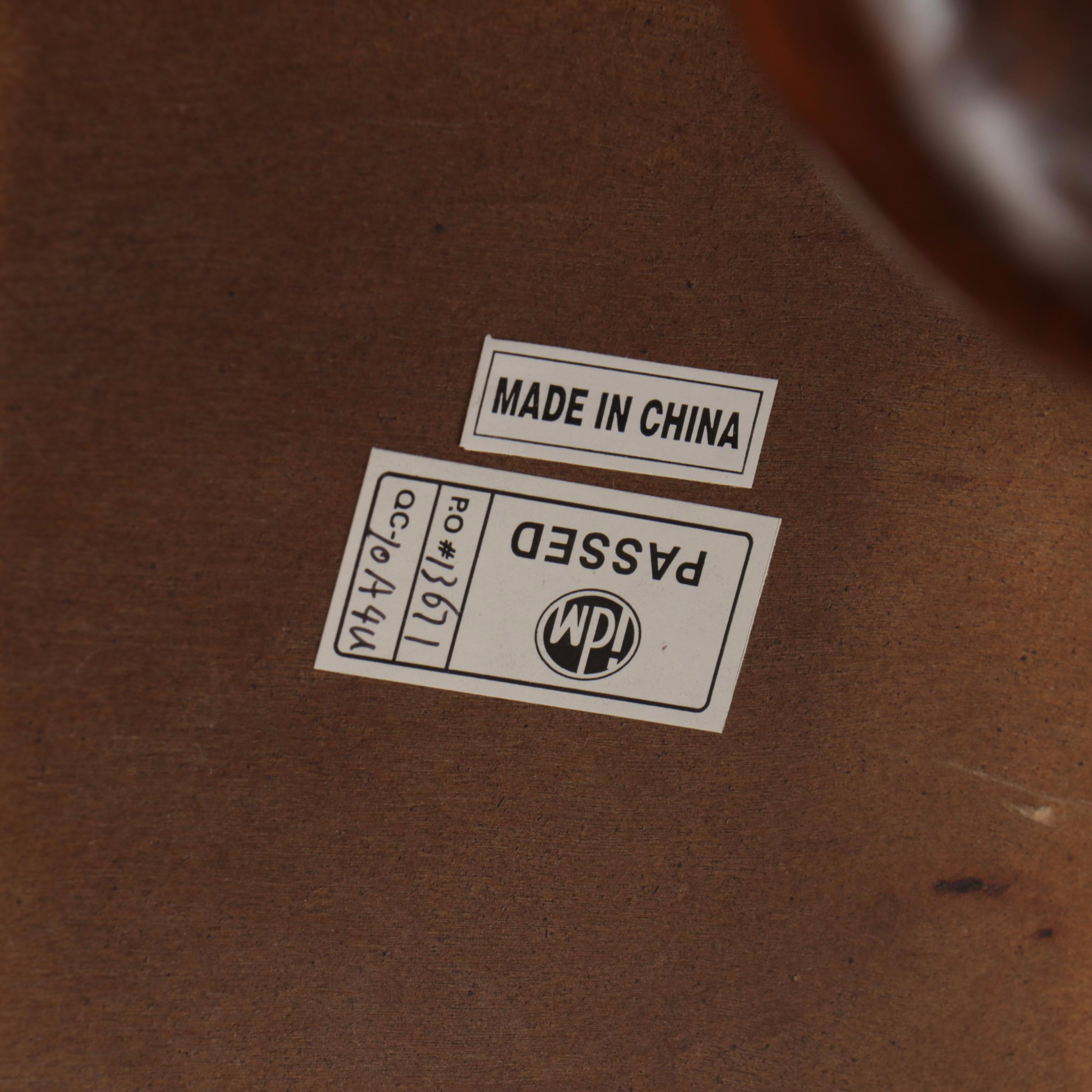 Jacobean Style Mahogany Finish Console Table