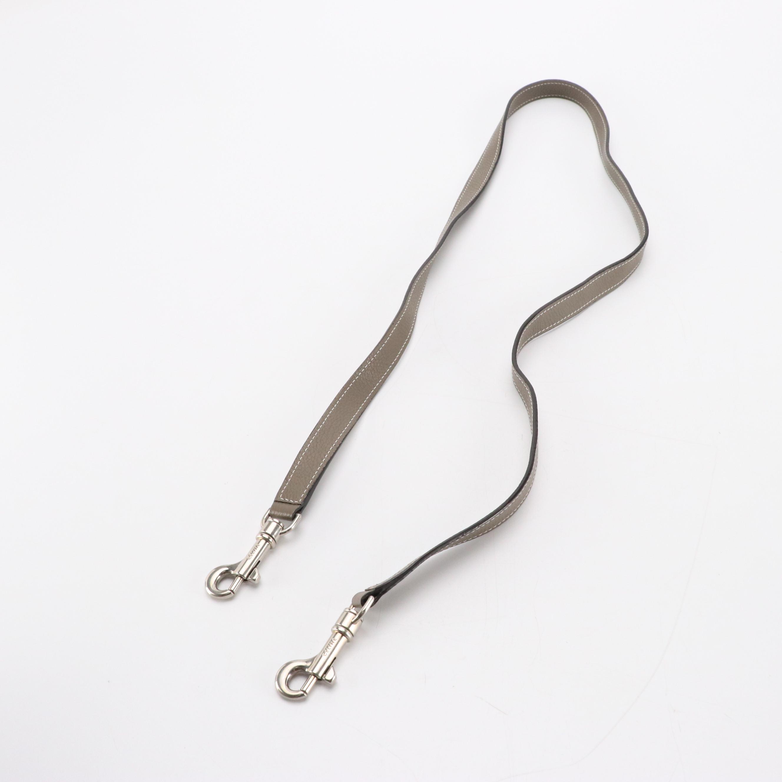 Celine Nano Luggage Two-Way Tote in Gray Grained Calfskin Leather