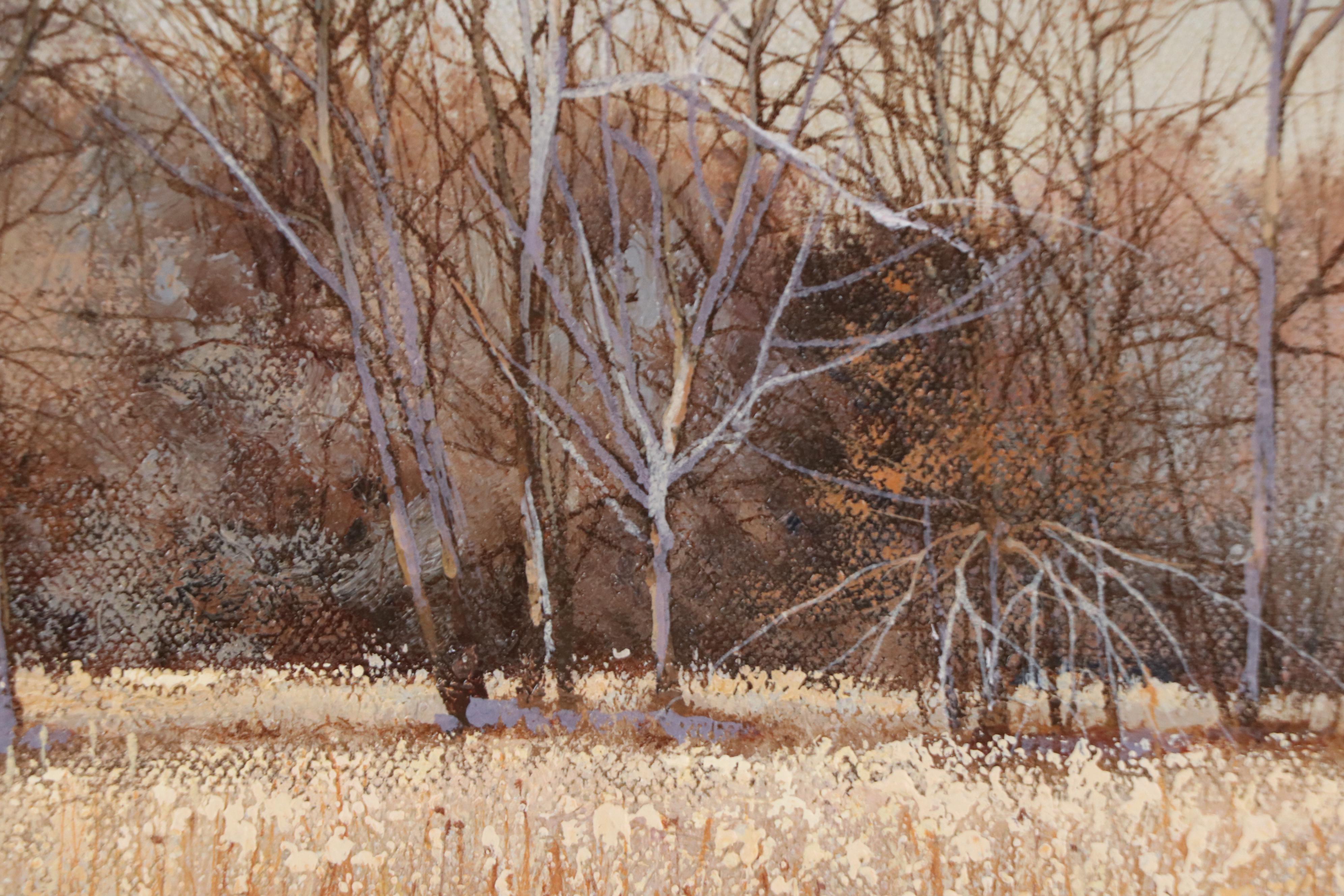 Charles Pitcher Oil Landscape Painting "Golden Rod," 1973