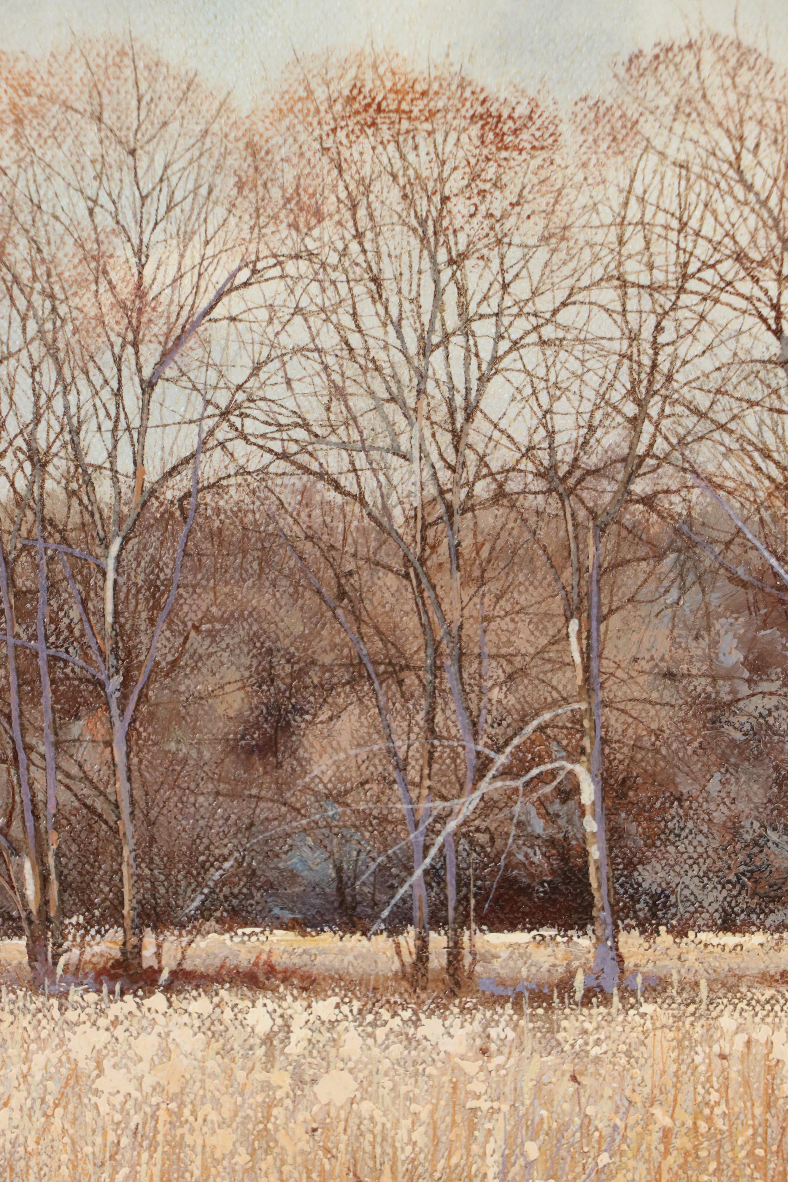 Charles Pitcher Oil Landscape Painting "Golden Rod," 1973