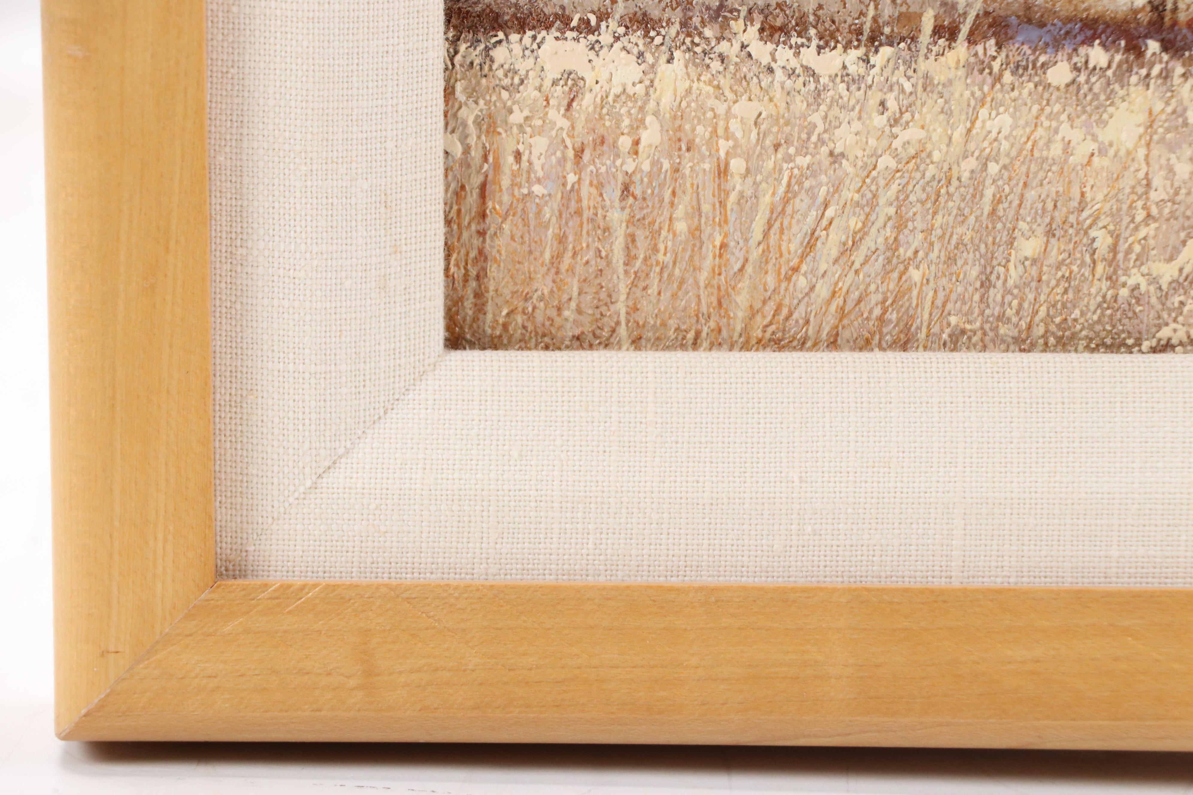 Charles Pitcher Oil Landscape Painting "Golden Rod," 1973