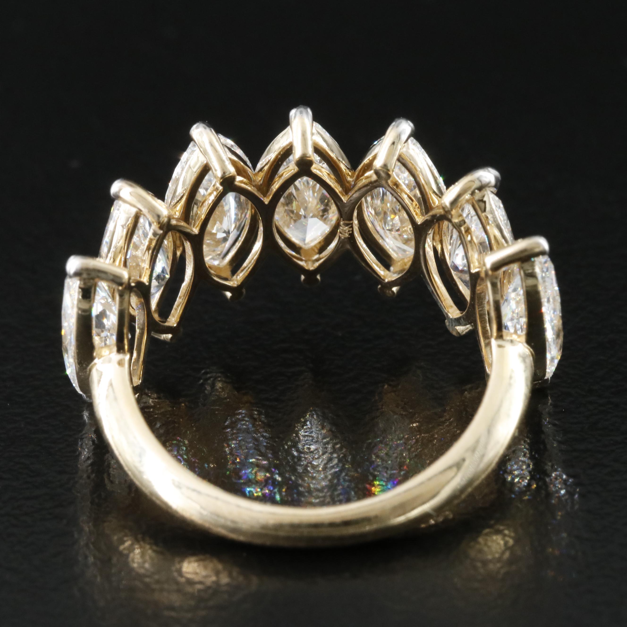 14K 6.22 CTW Lab Grown Diamond Ring