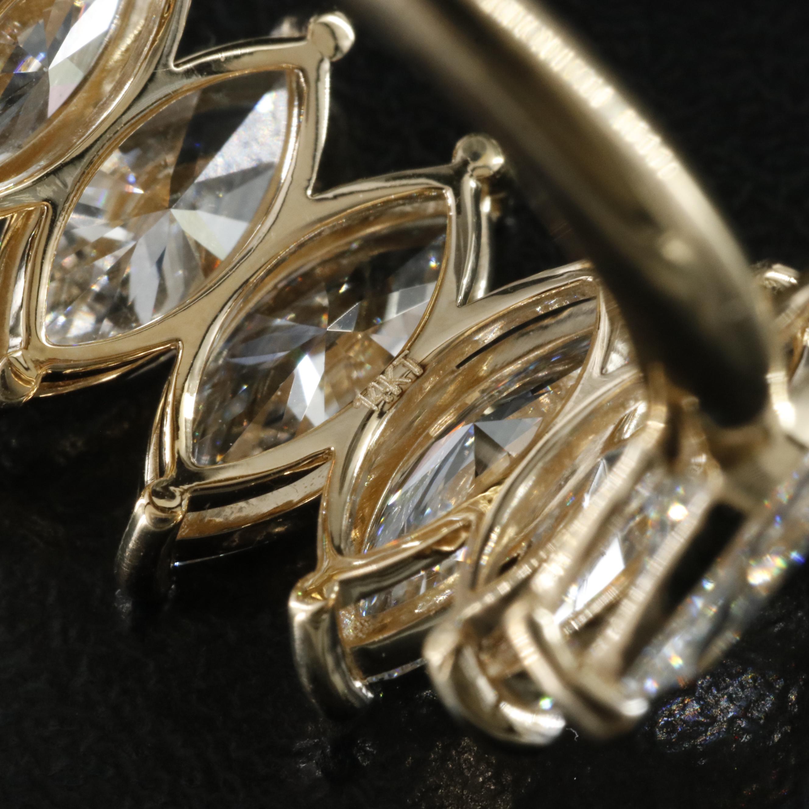 14K 6.22 CTW Lab Grown Diamond Ring