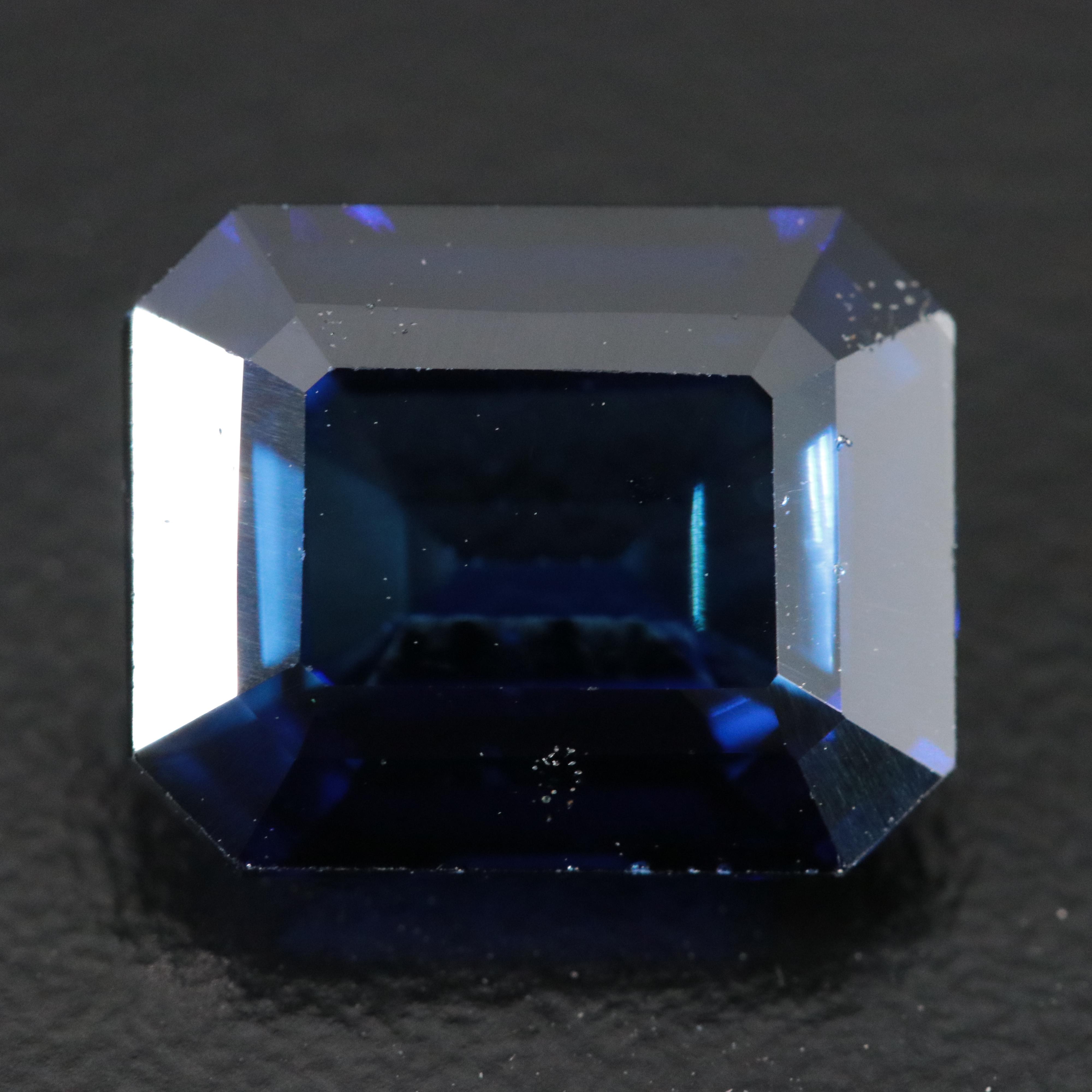 Loose 5.63 CT Lab Grown Sapphire