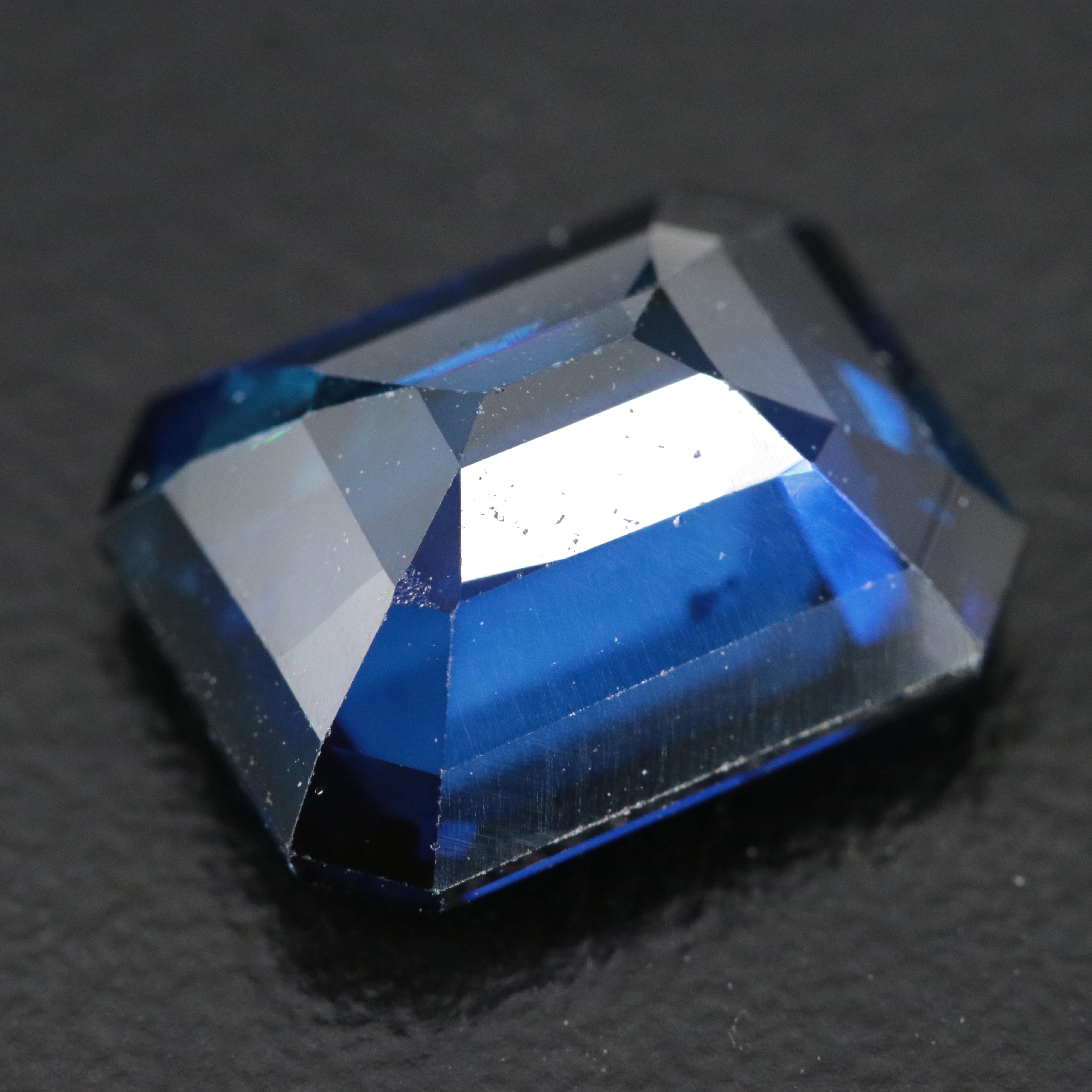 Loose 5.63 CT Lab Grown Sapphire