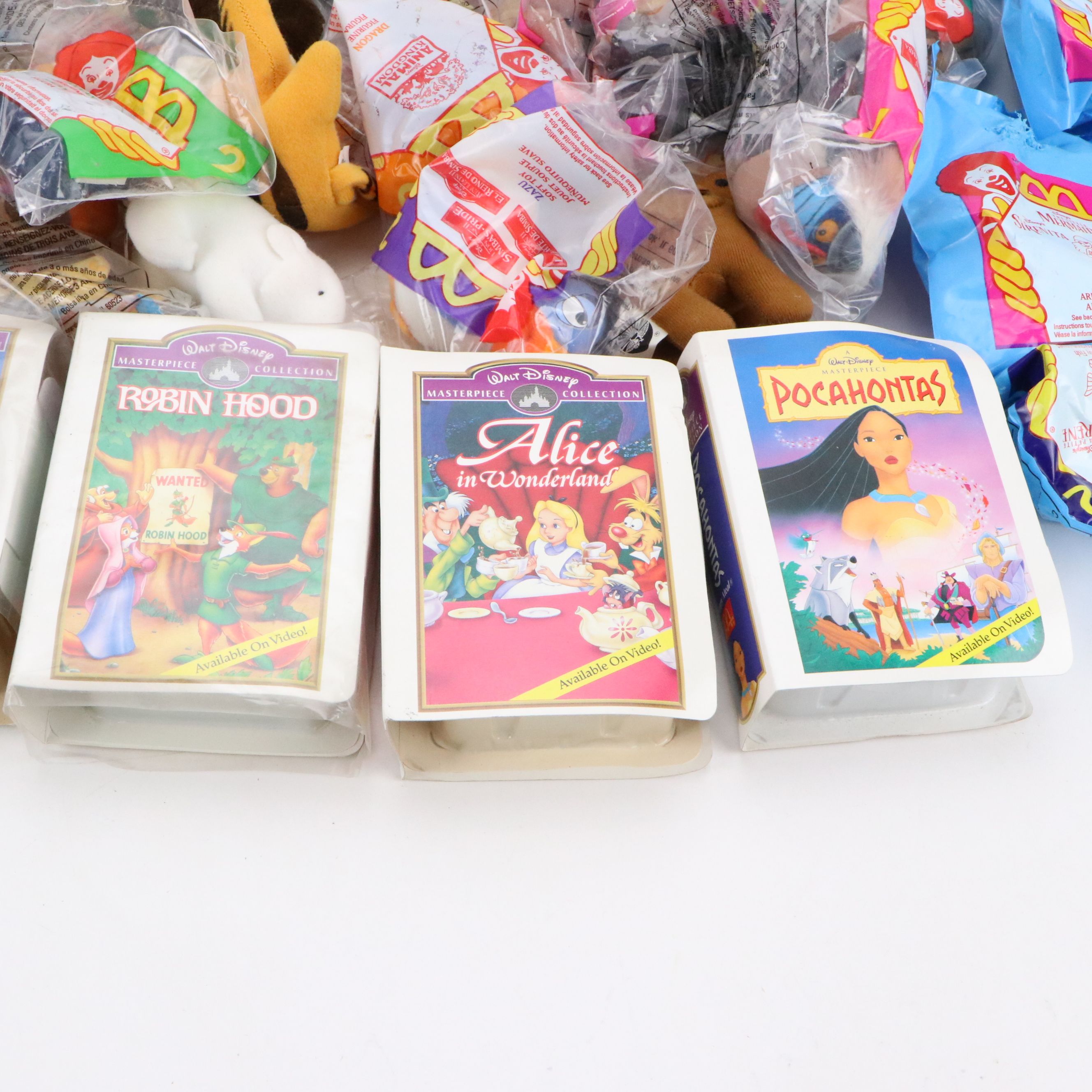 McDonald's Happy Meal Disney Movie Dolls, "Lion King II" Plush Toys and More