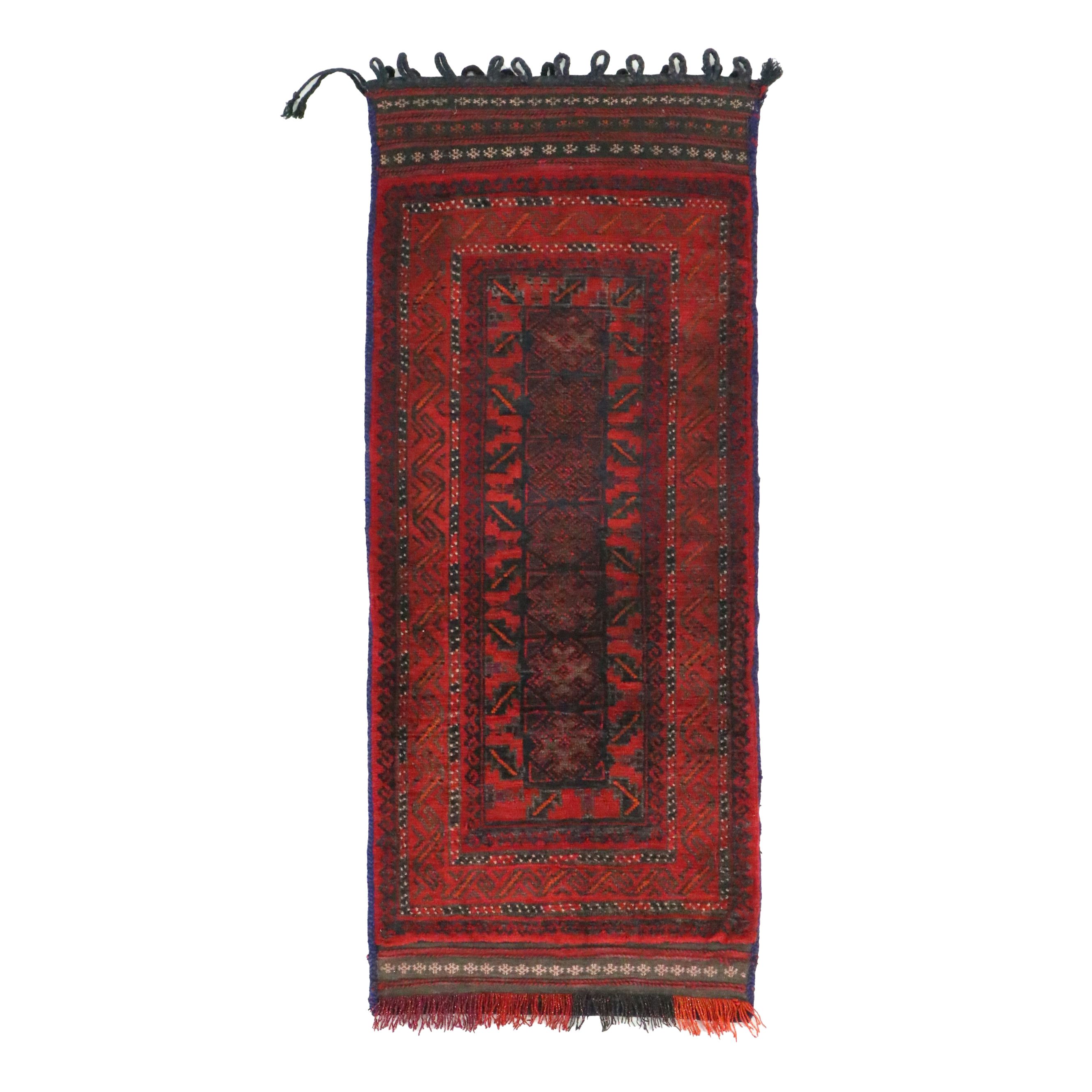 Hand-Knotted Afghan Baluch Balisht Bag Cushion Cover