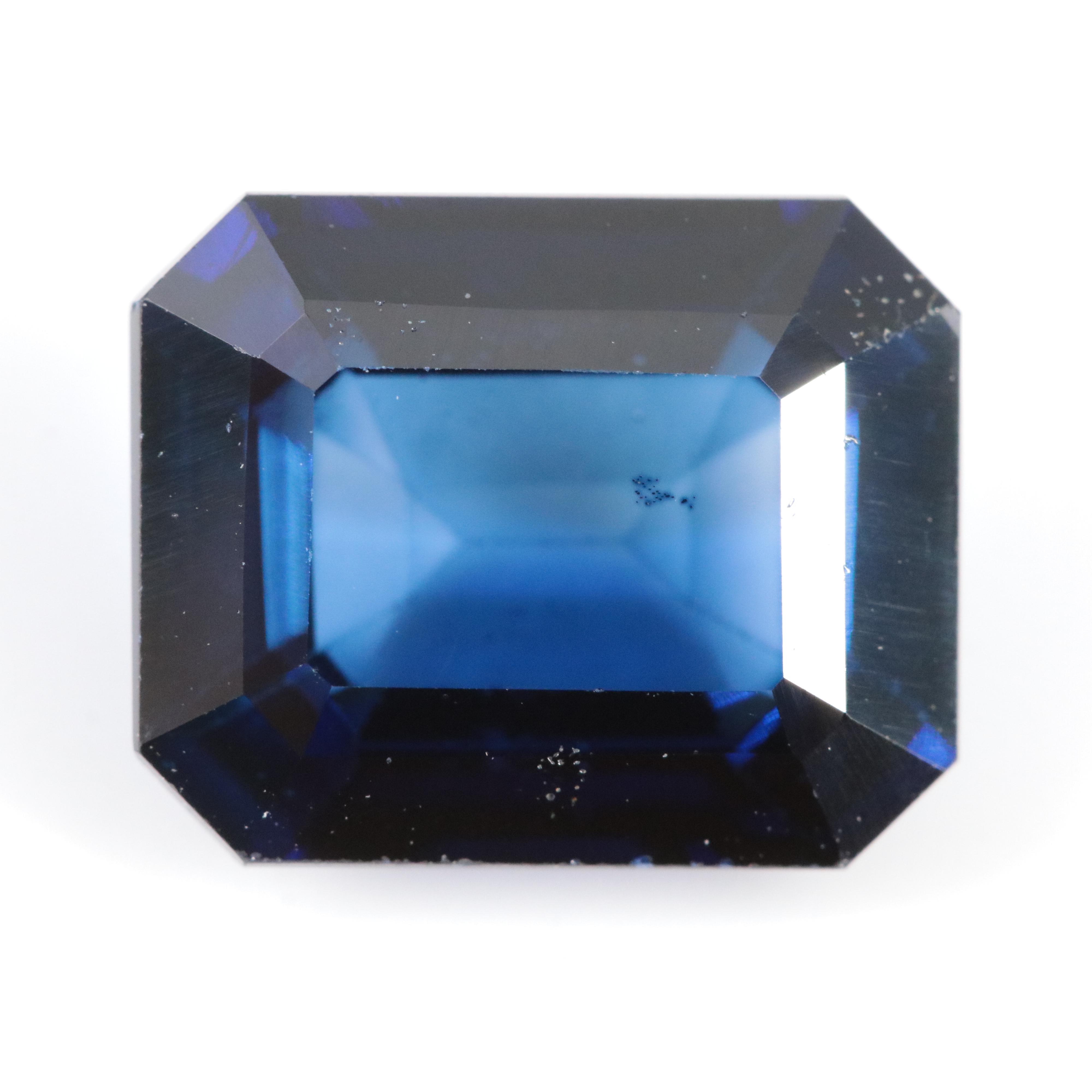 Loose 5.63 CT Lab Grown Sapphire