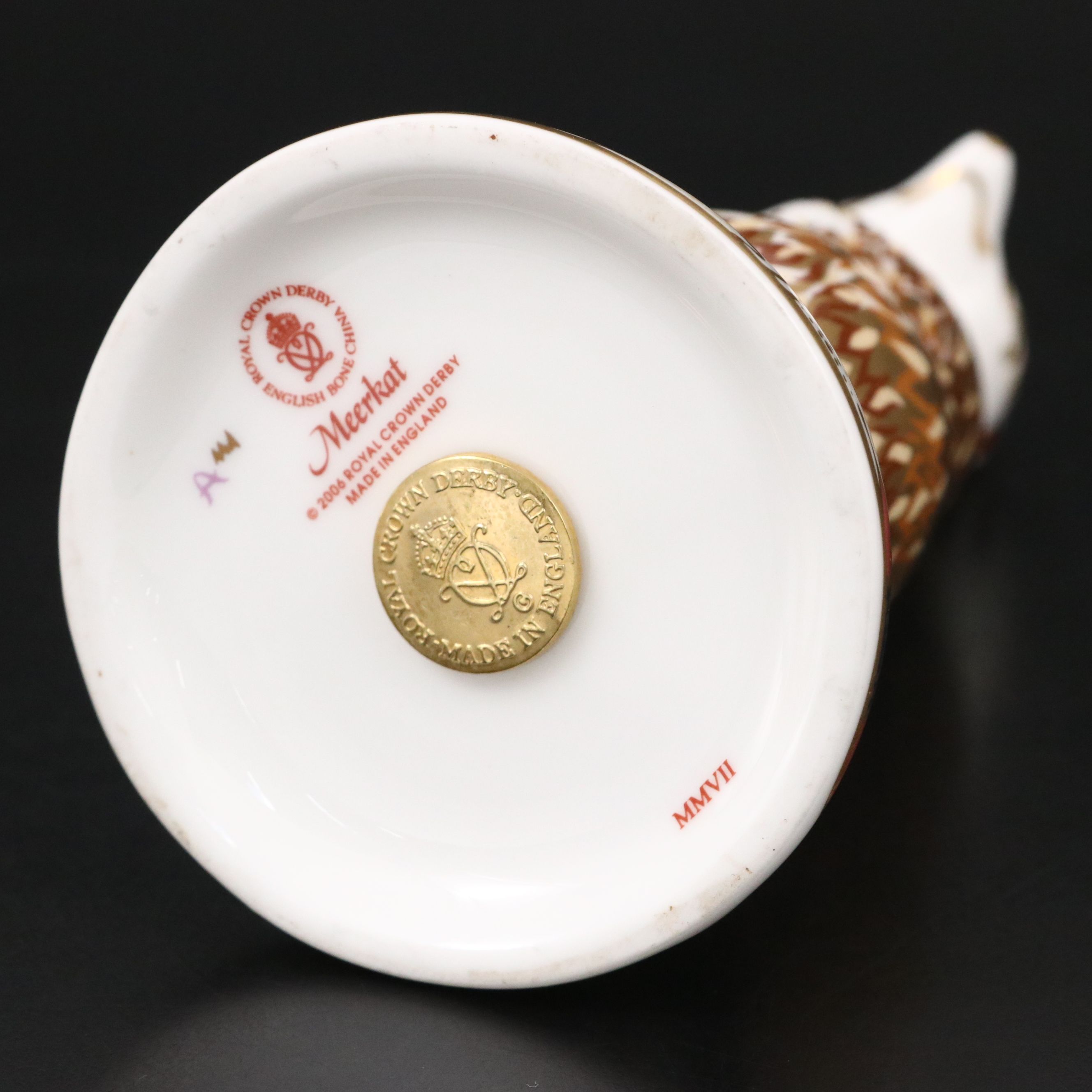 Royal Crown Derby English Bone China Meerkat, 2007