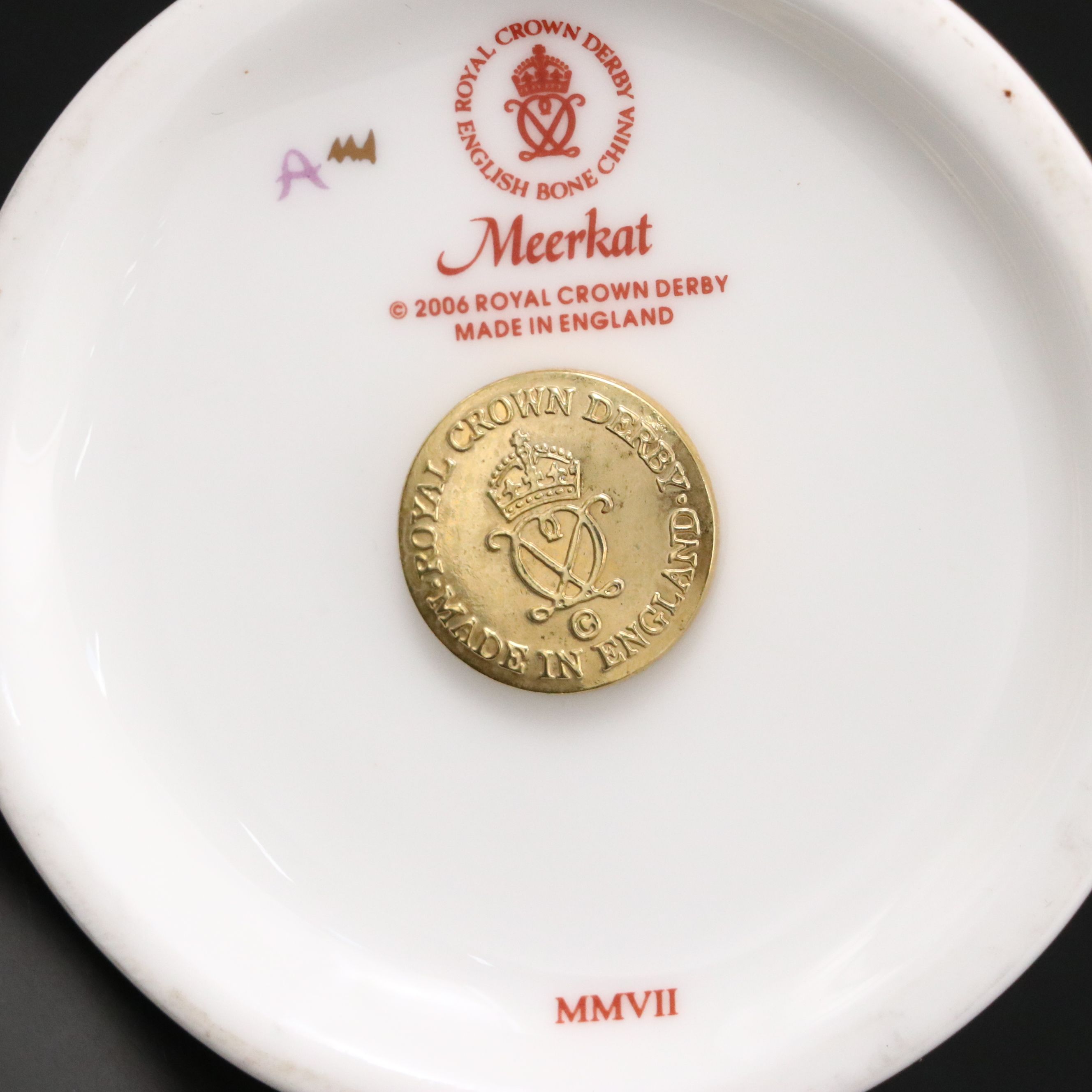 Royal Crown Derby English Bone China Meerkat, 2007