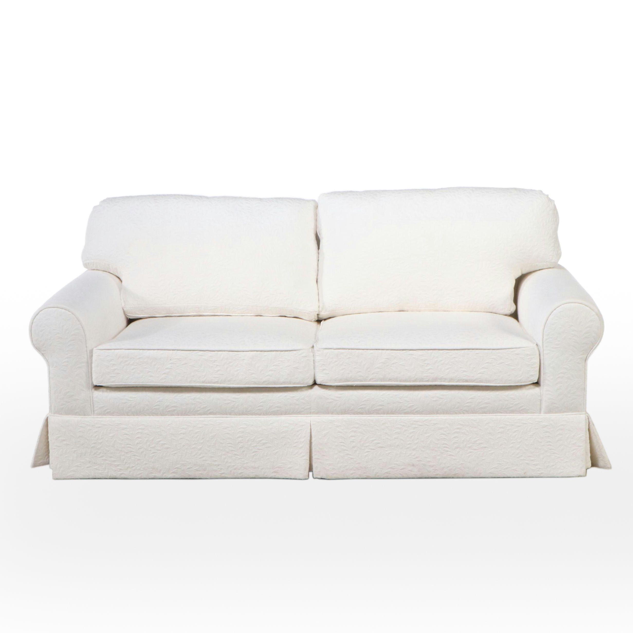Ivory Upholstered Loveseat