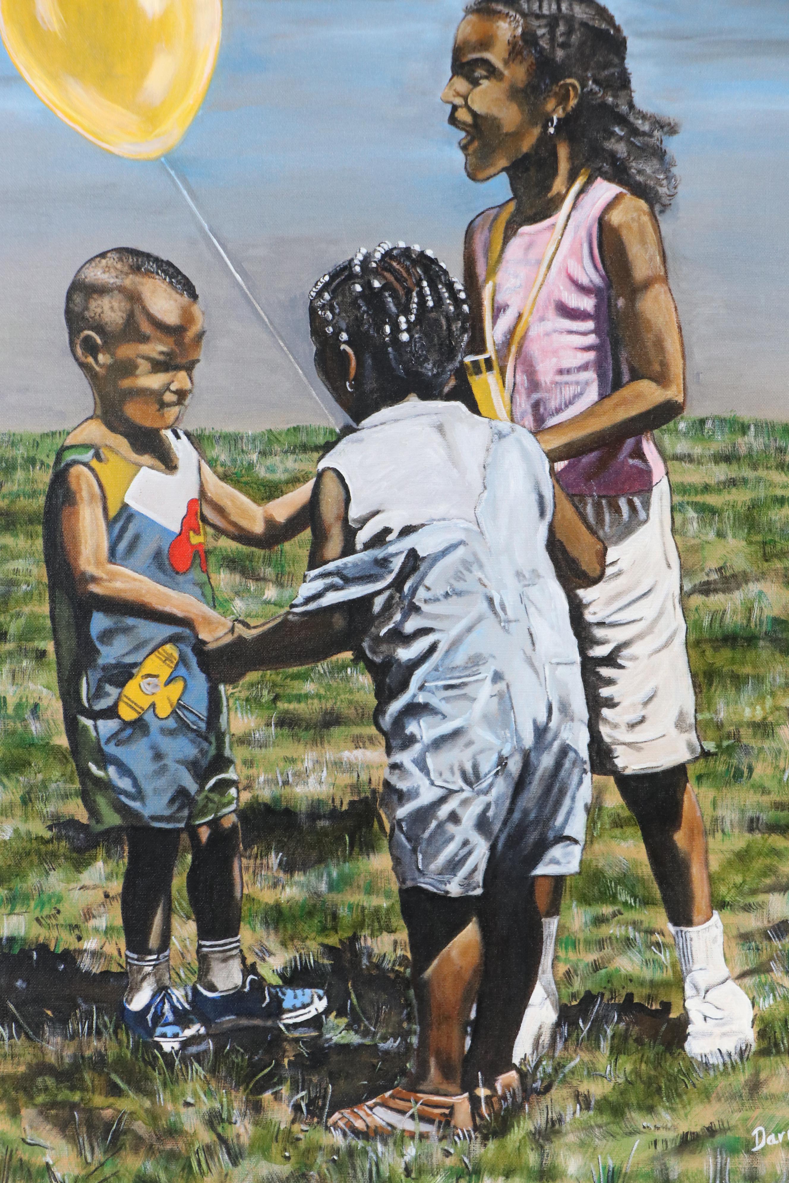 Clifford Darrett Oil Painting "Let's Dance," Late 20th or 21st Century