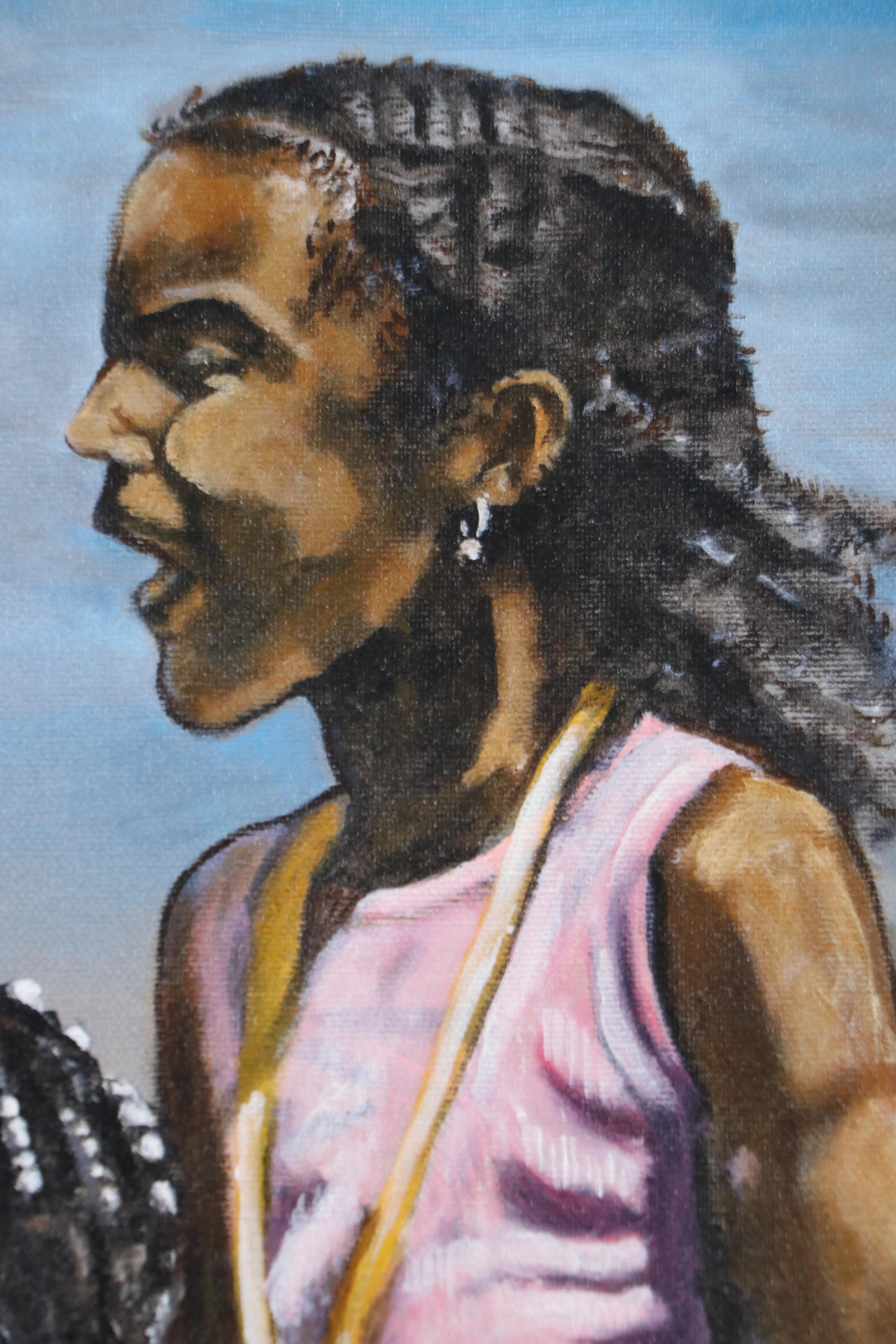 Clifford Darrett Oil Painting "Let's Dance," Late 20th or 21st Century