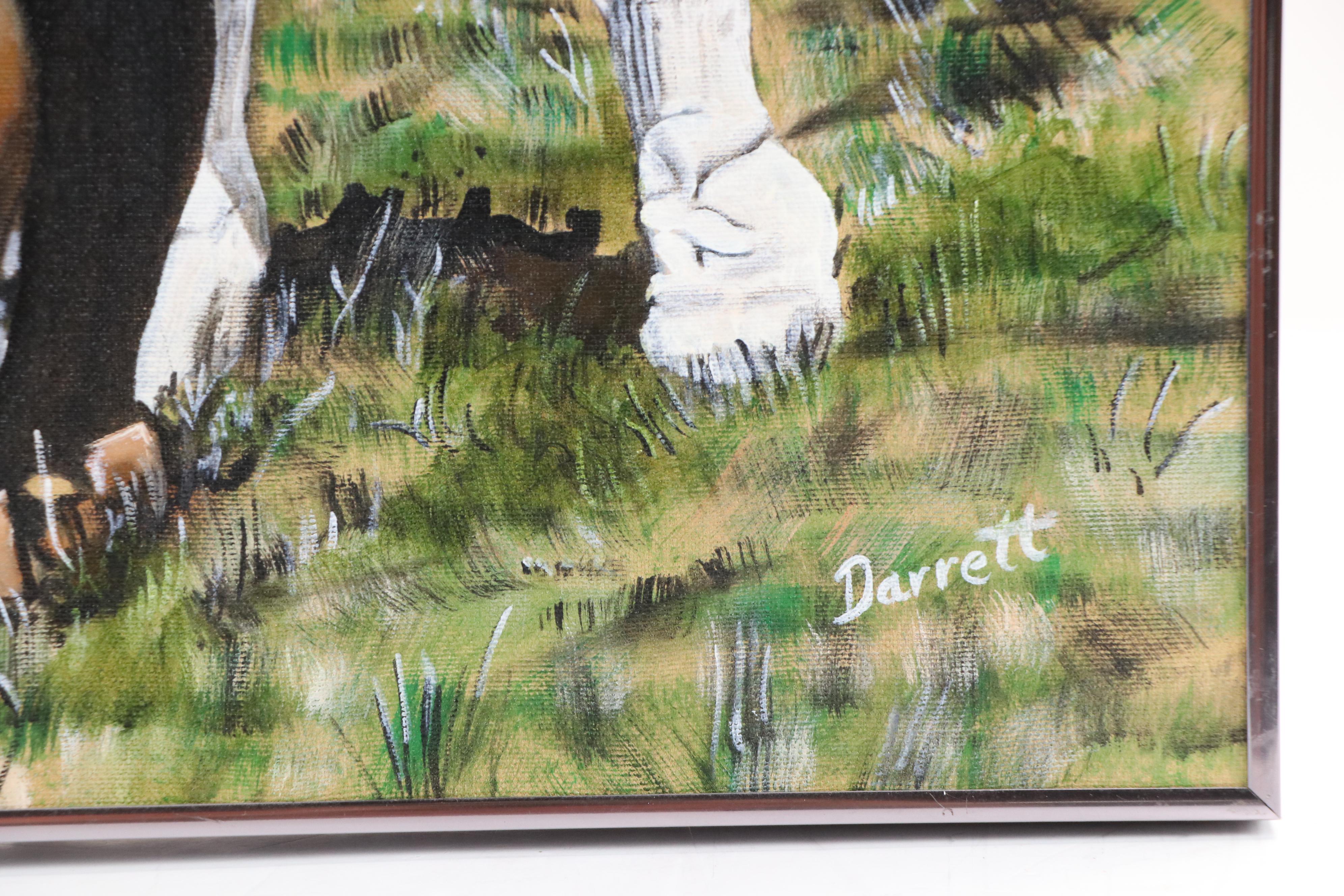 Clifford Darrett Oil Painting "Let's Dance," Late 20th or 21st Century