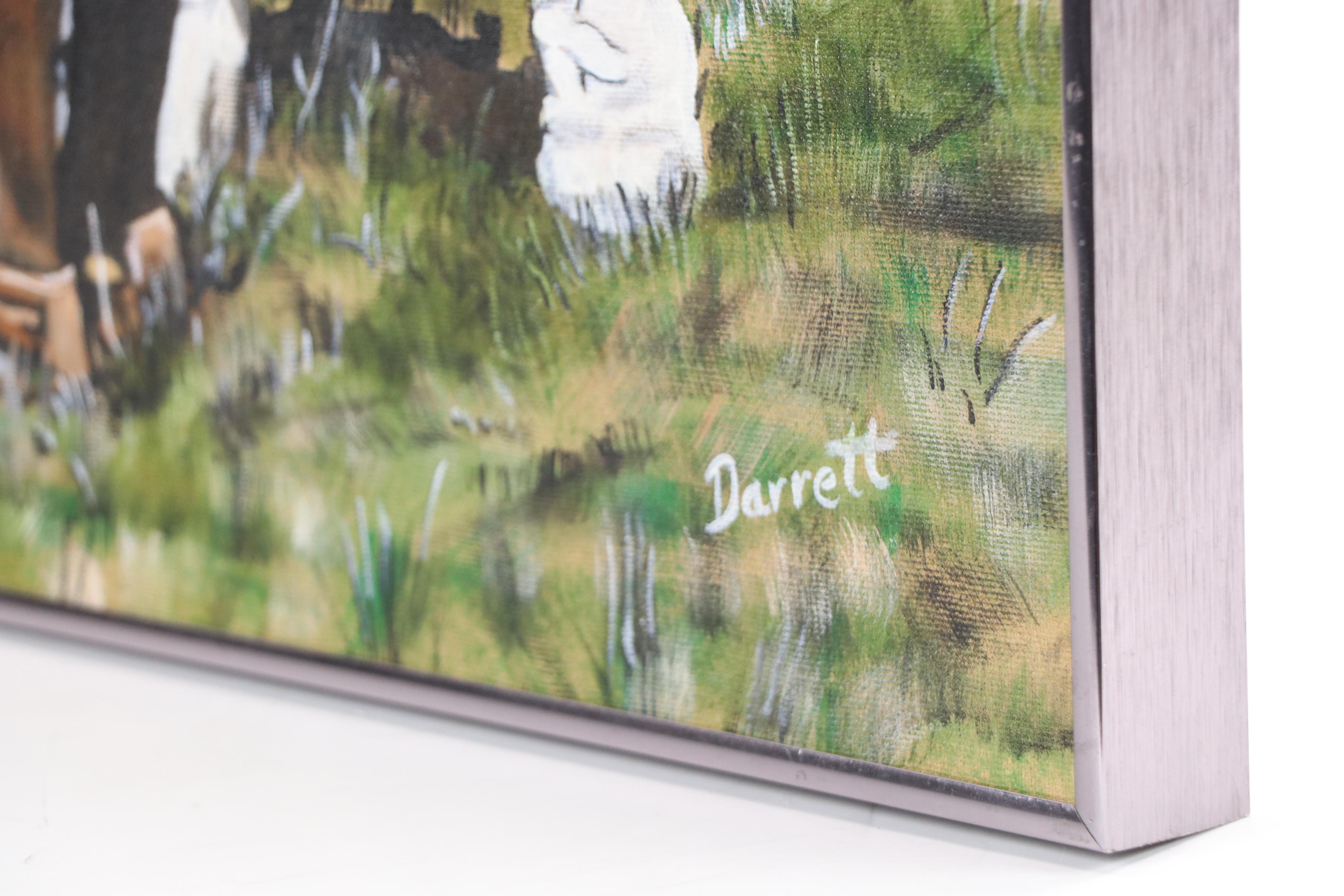 Clifford Darrett Oil Painting "Let's Dance," Late 20th or 21st Century