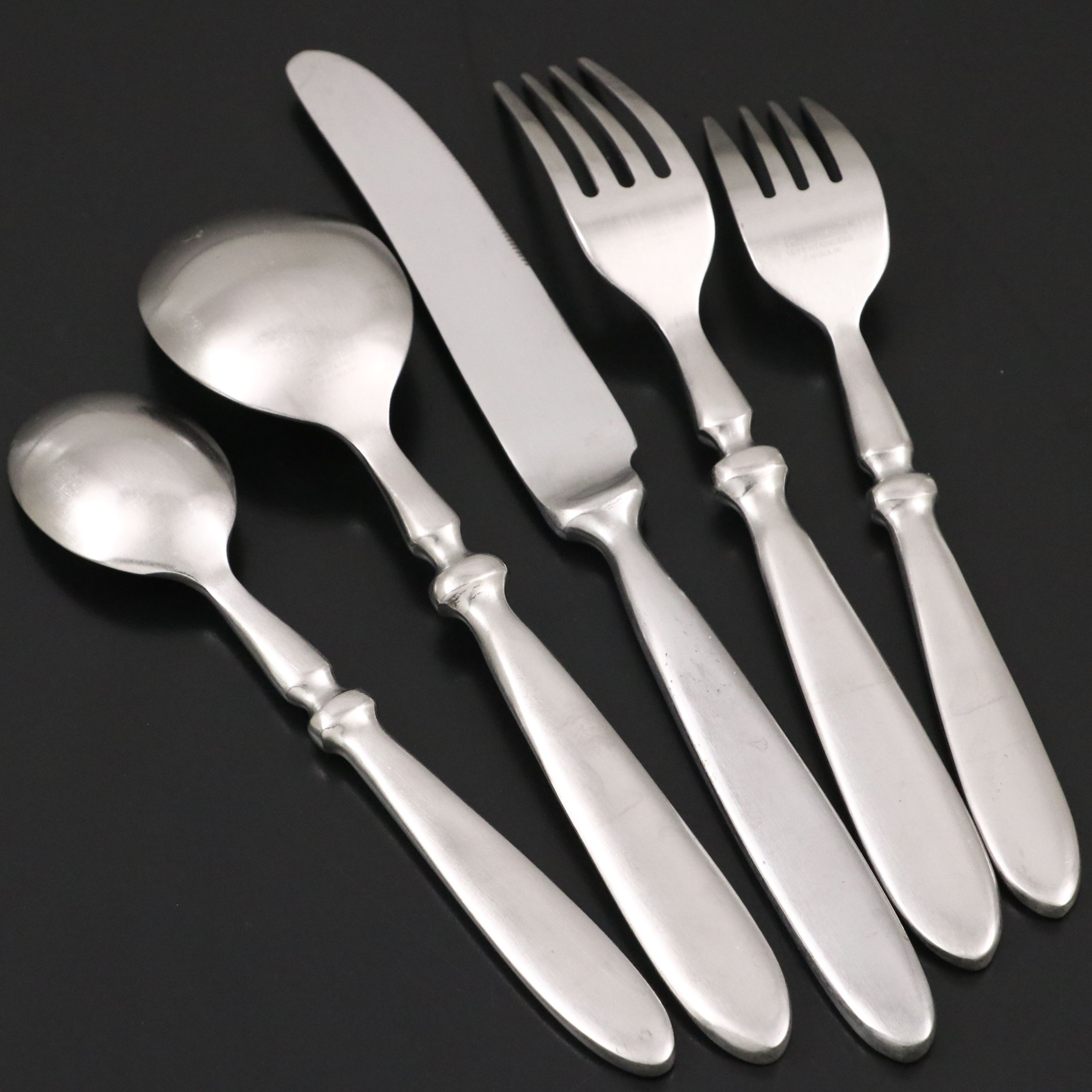 Hampton "Bistro" Satin Finish Stainless Flatware