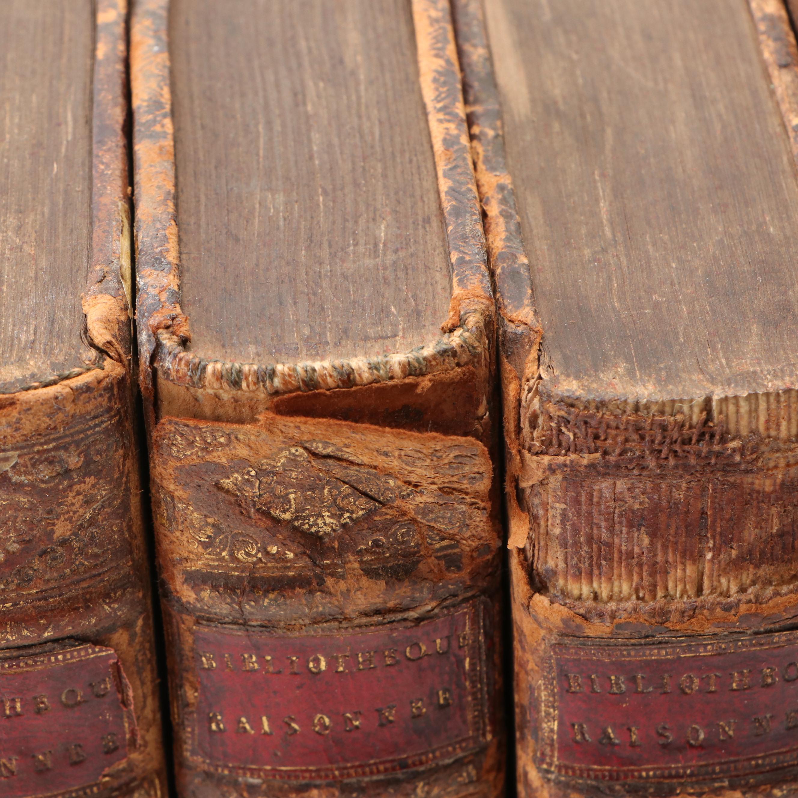 "Bibliothèque raisonnée des ouvrages des savans de l'Europe" Partial Set