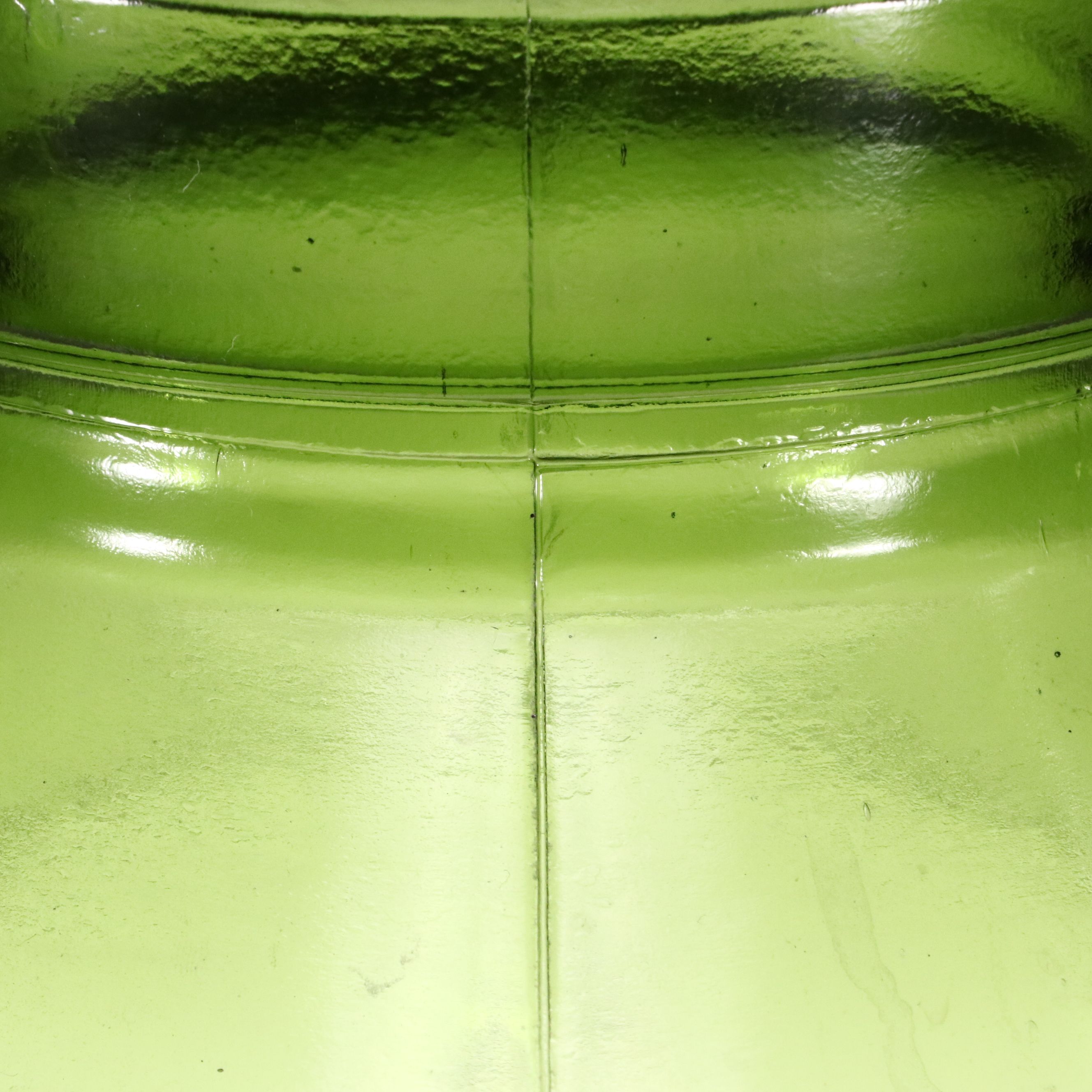 Libbey Commemorative Embossed Eagle Green Glass Milk Jug, Late 20th Century