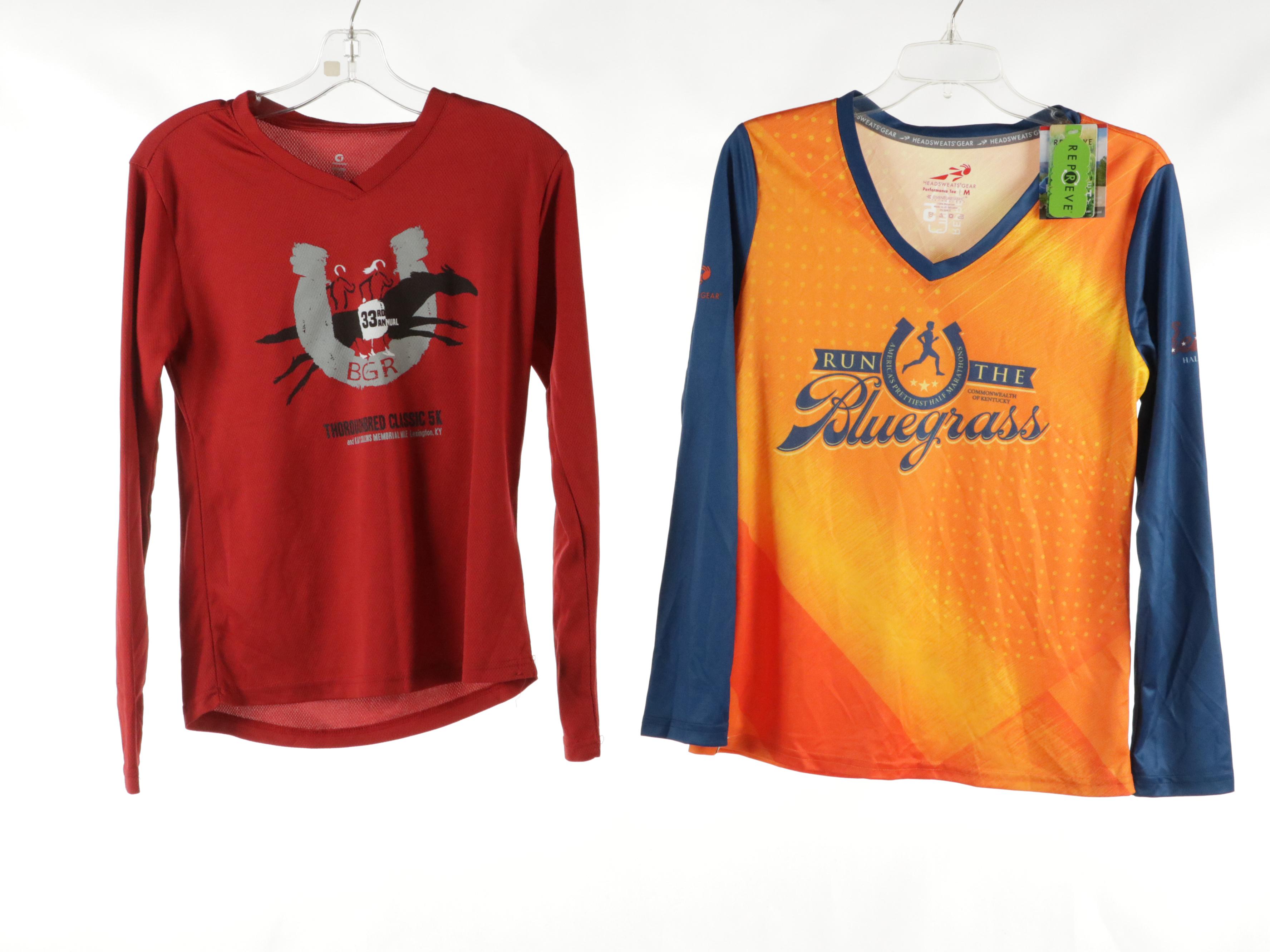 Running and Athletic Wear Performance Tops and Tees Including with Tags