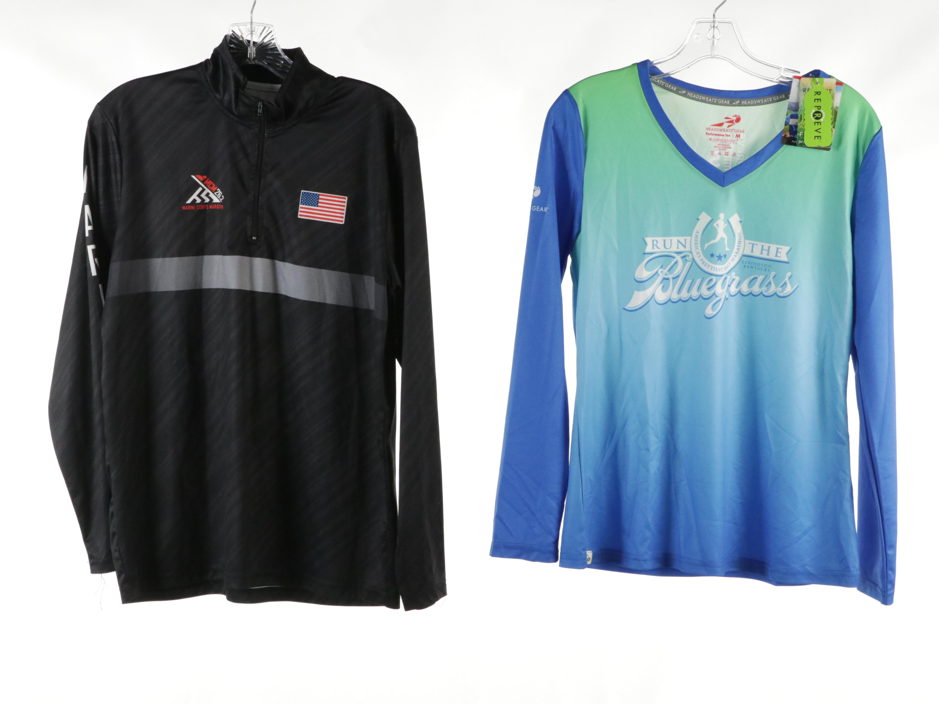 Running and Athletic Wear Performance Tops and Tees Including with Tags