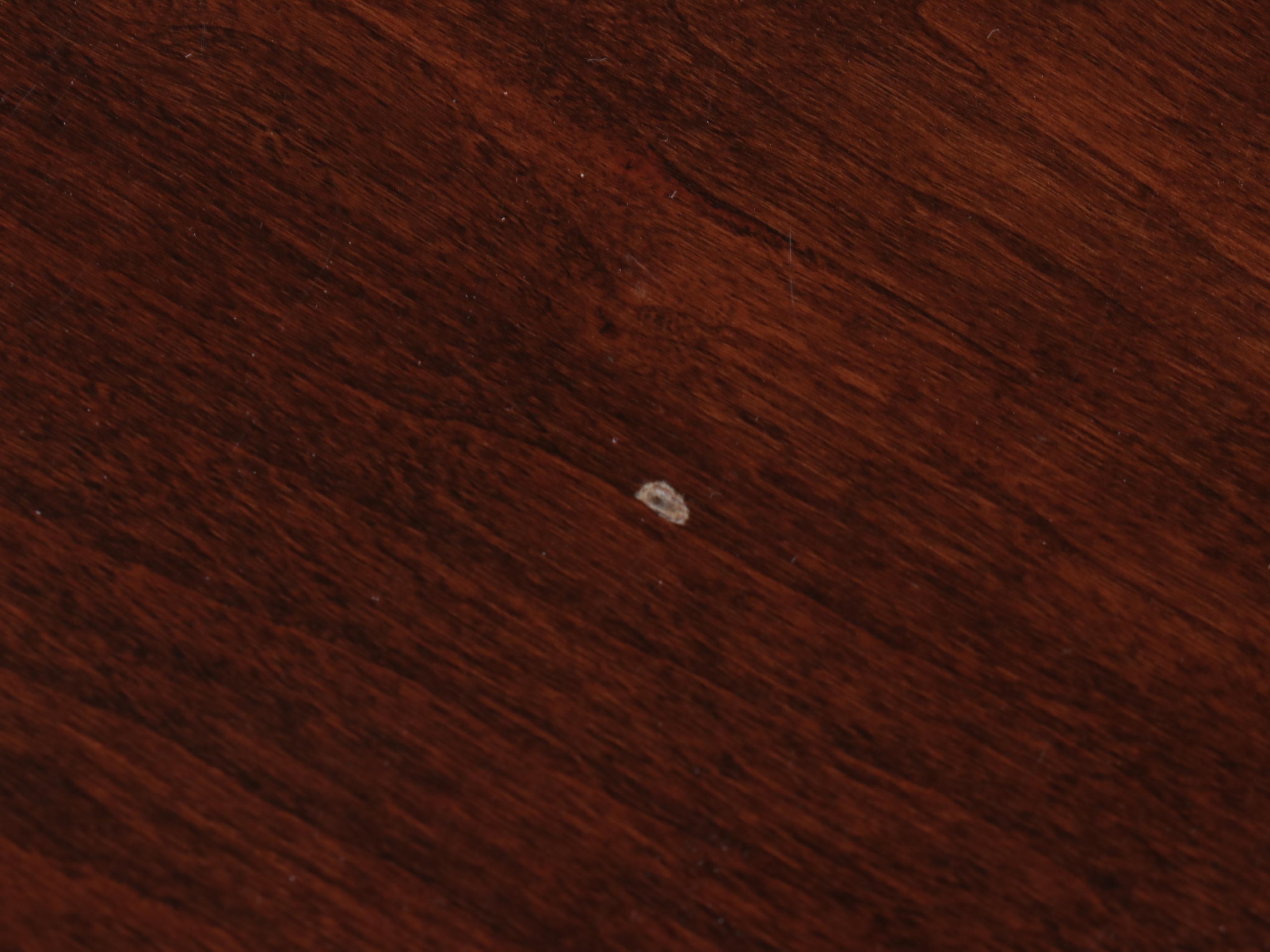 Queen Anne Style Mahogany Two-Pedestal Dining Table with Six Chairs