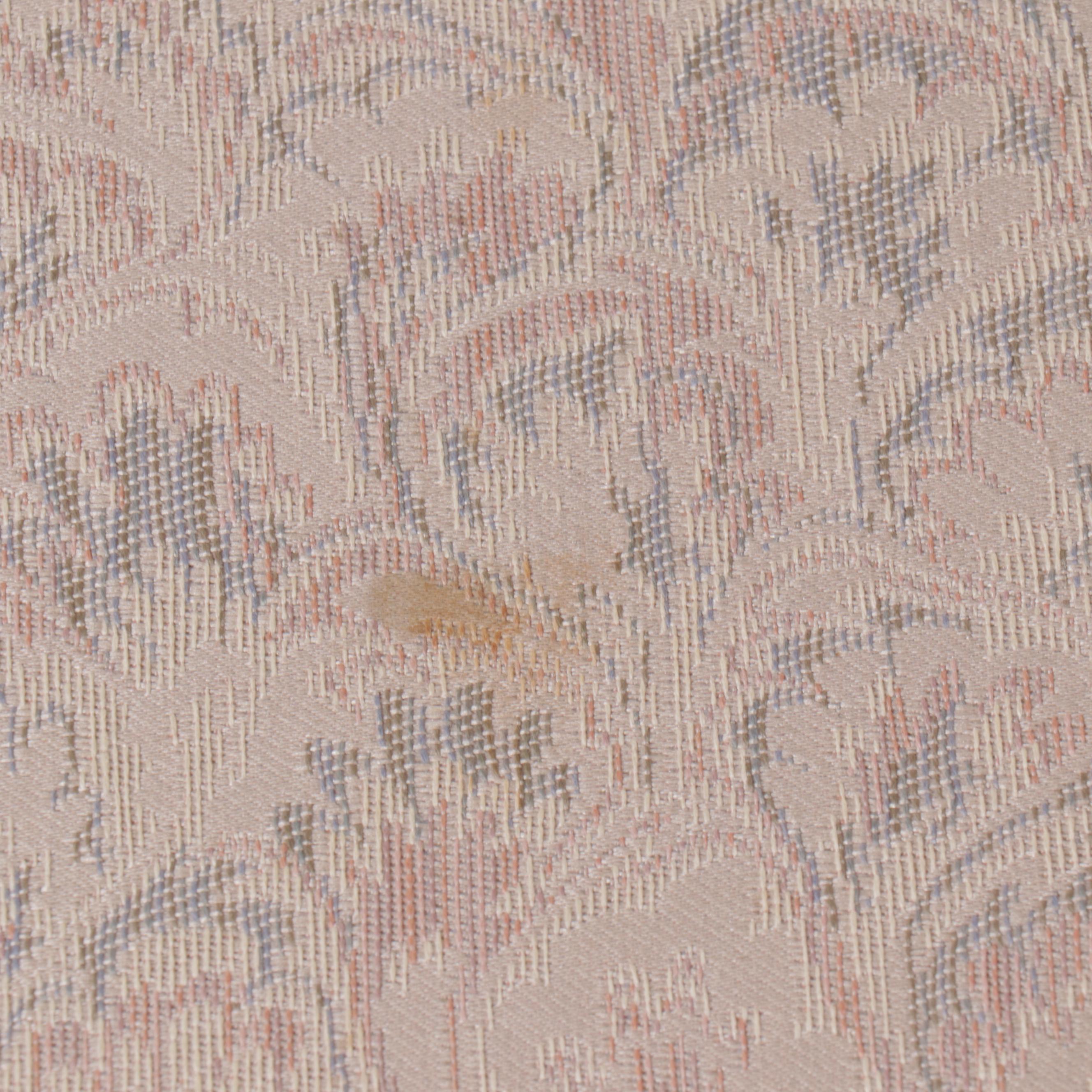 Queen Anne Style Mahogany Two-Pedestal Dining Table with Six Chairs