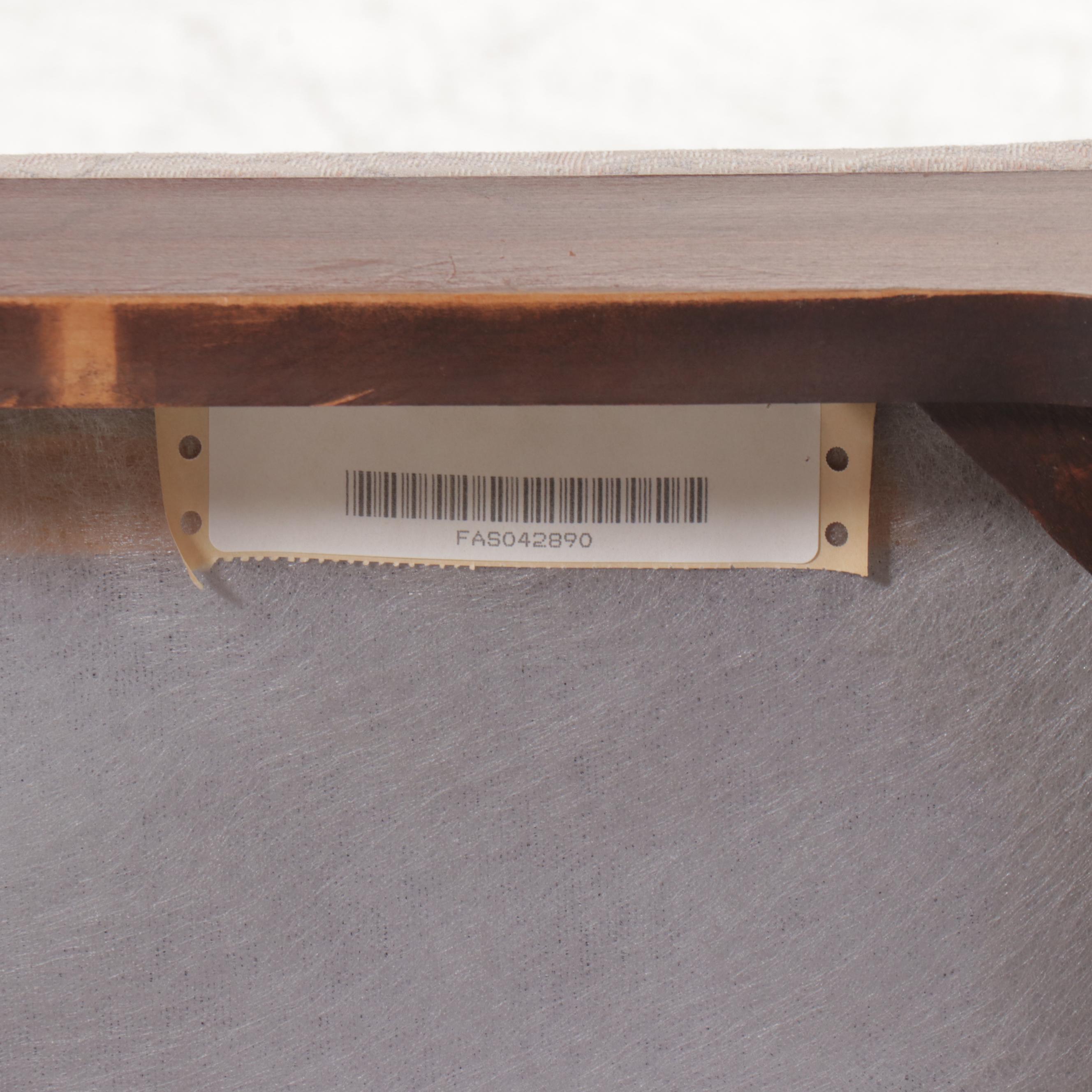 Queen Anne Style Mahogany Two-Pedestal Dining Table with Six Chairs