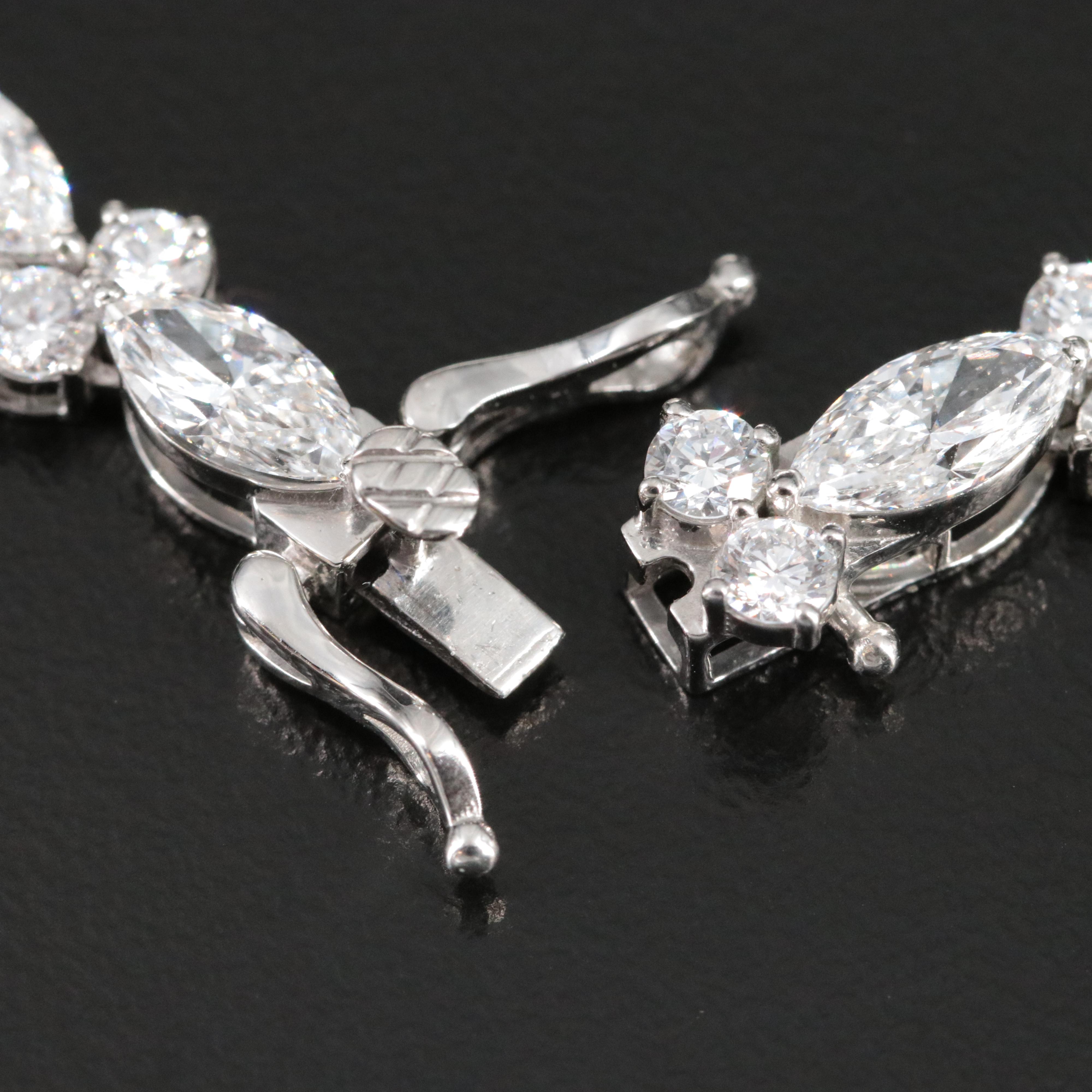 Platinum 10.35 CTW Lab Grown Diamond Bracelet