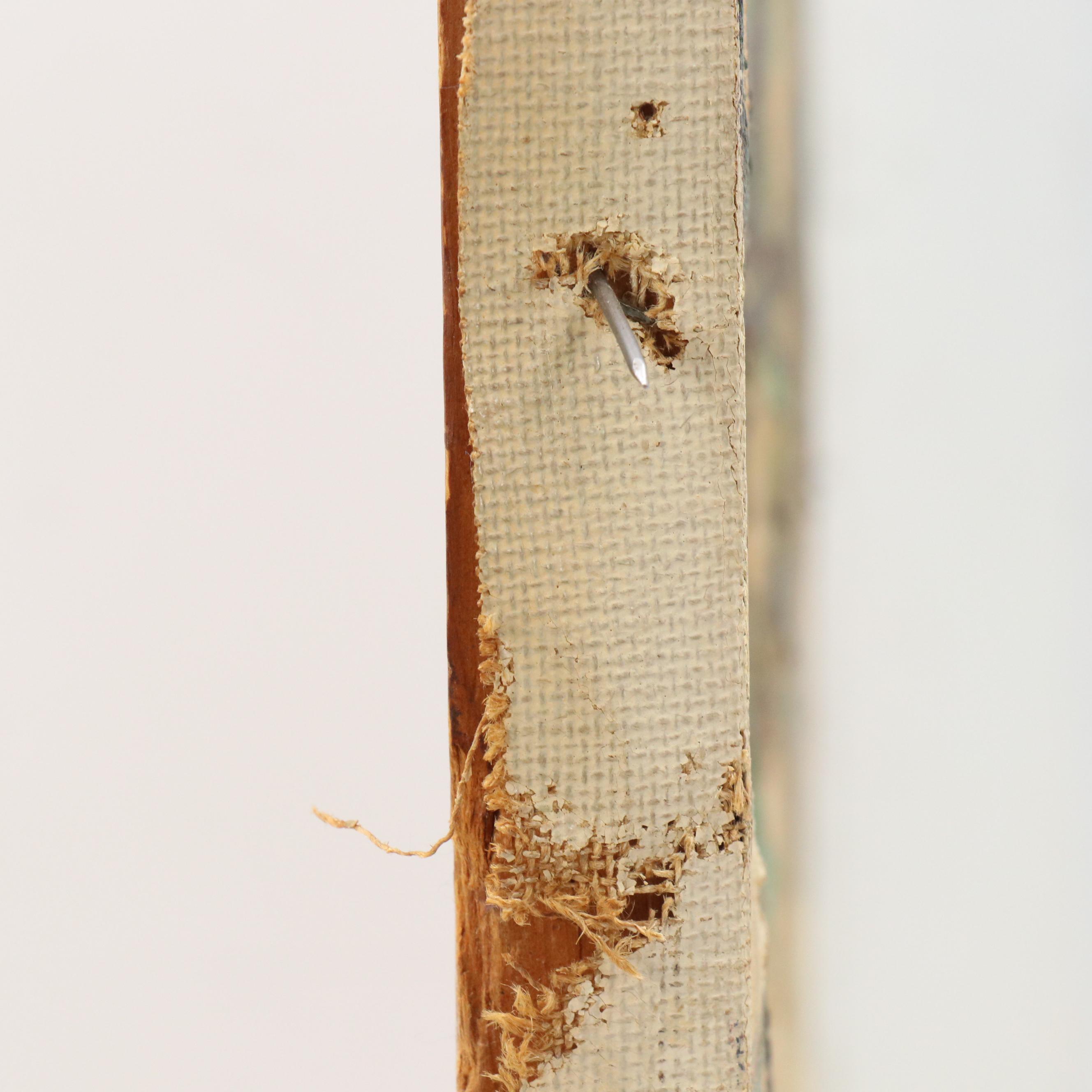 Bela DeTirefort Impasto Oil Painting of Carriage and Tree, 20th C.