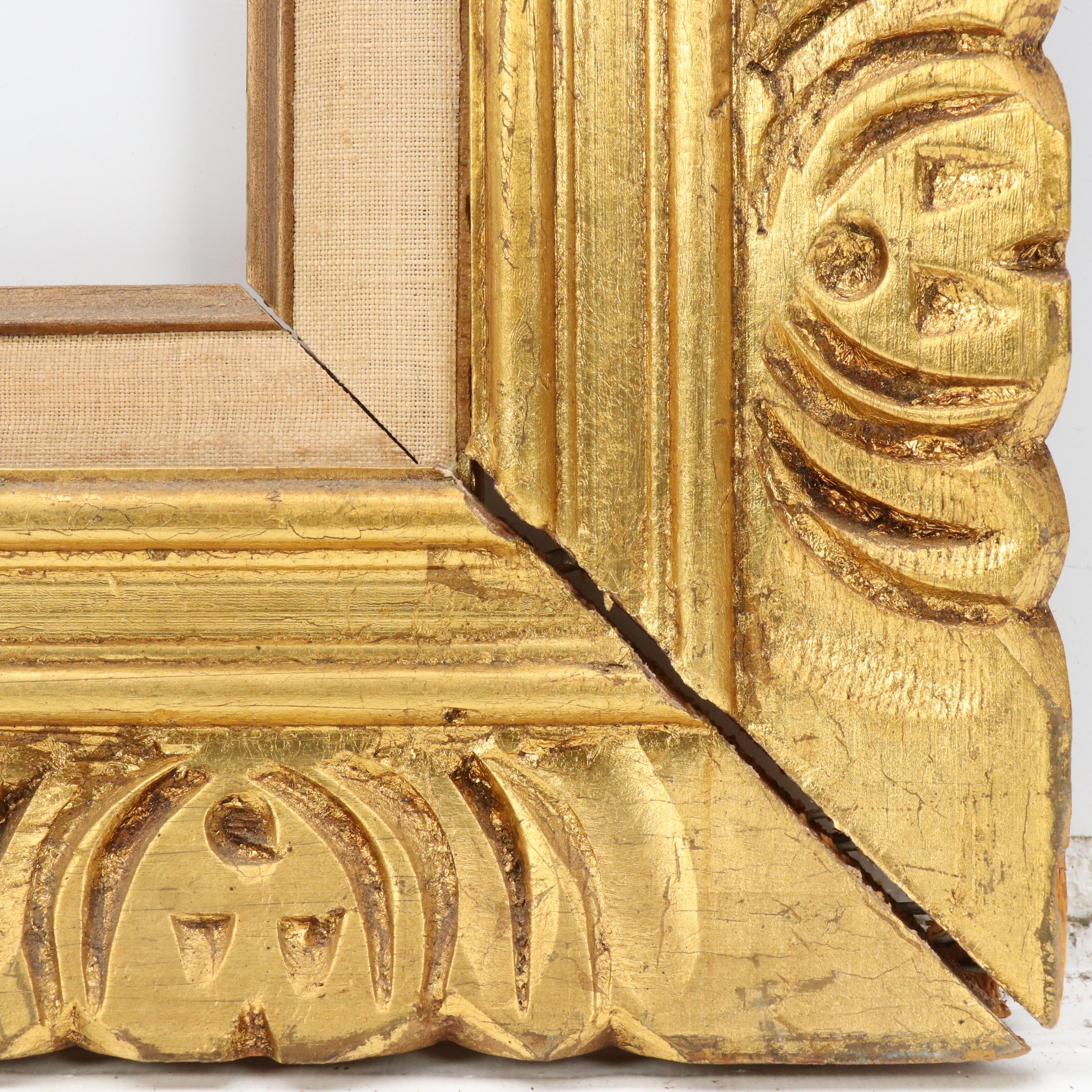 Bela DeTirefort Impasto Oil Painting of Carriage and Tree, 20th C.