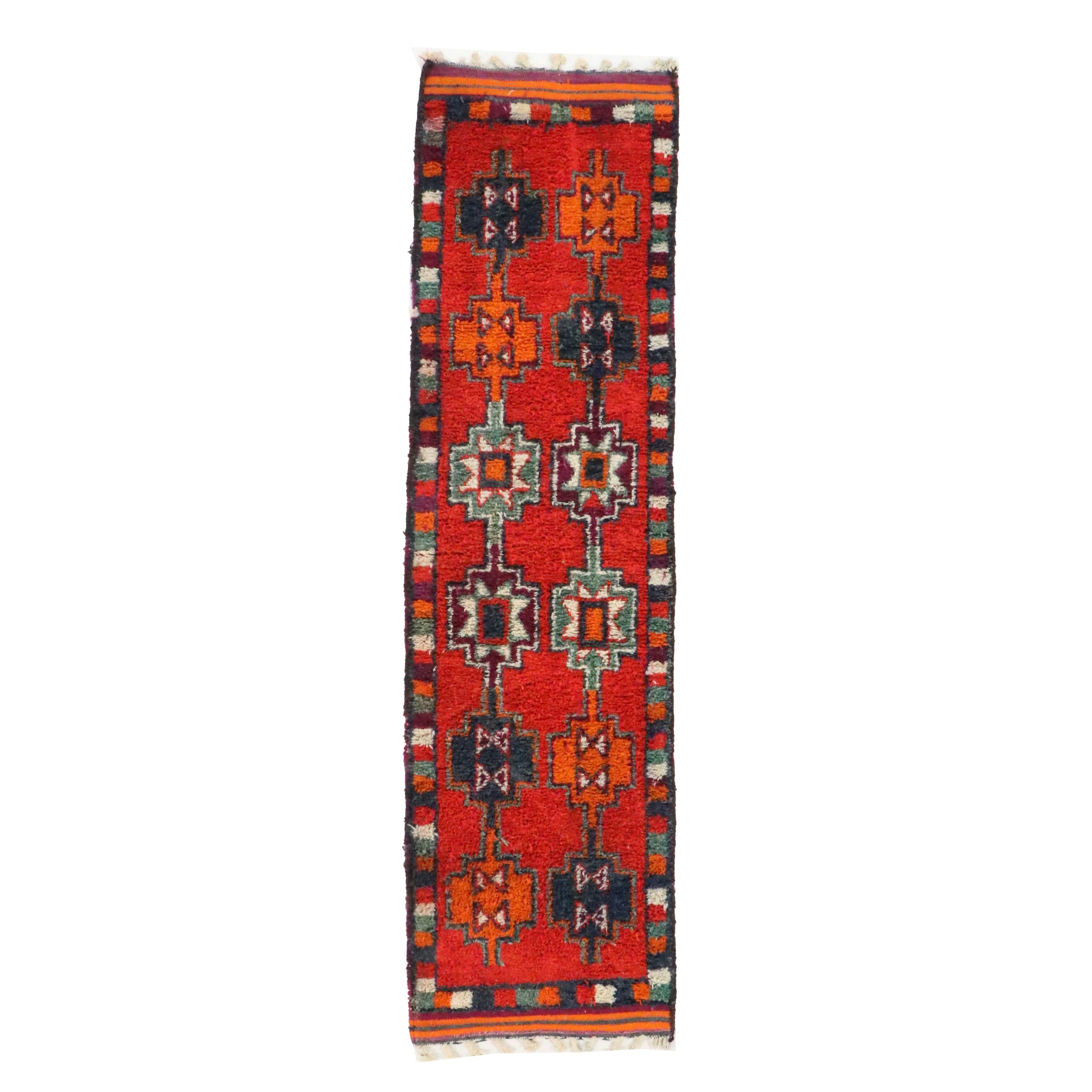 3'4" x 12'5 Hand-Knotted Turkish Anatolian Runner