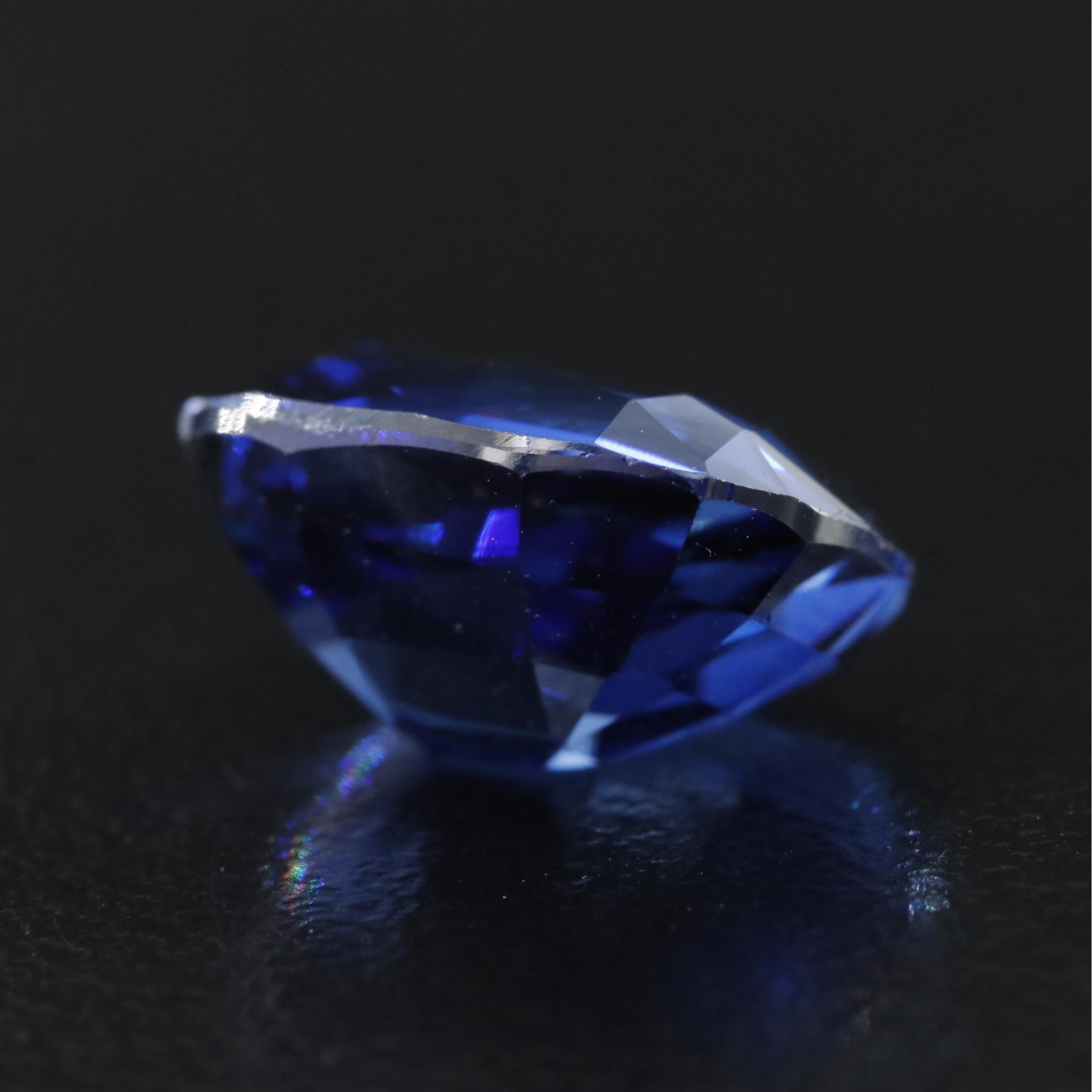 Loose 7.48 CT Lab Grown Sapphire