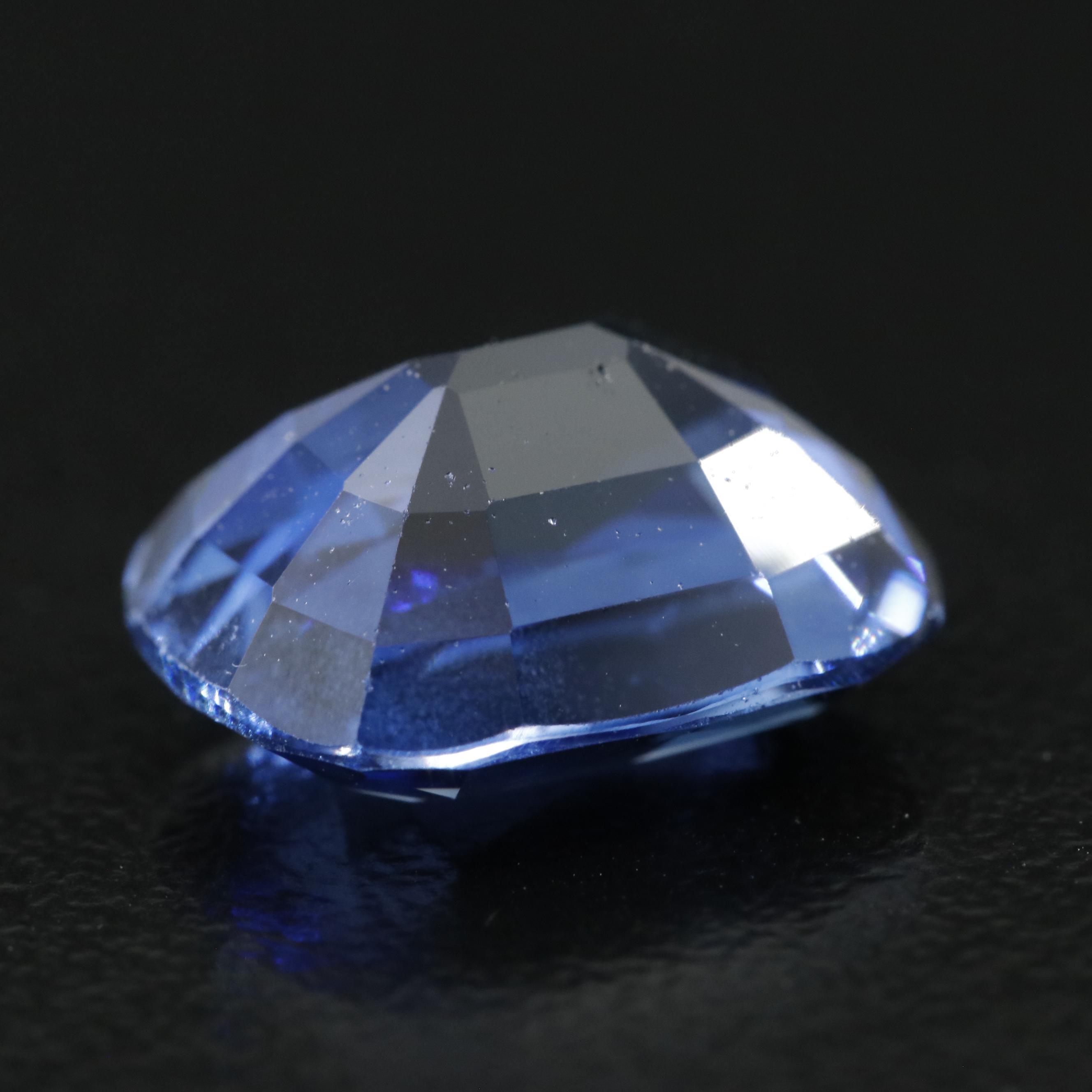 Loose 7.48 CT Lab Grown Sapphire