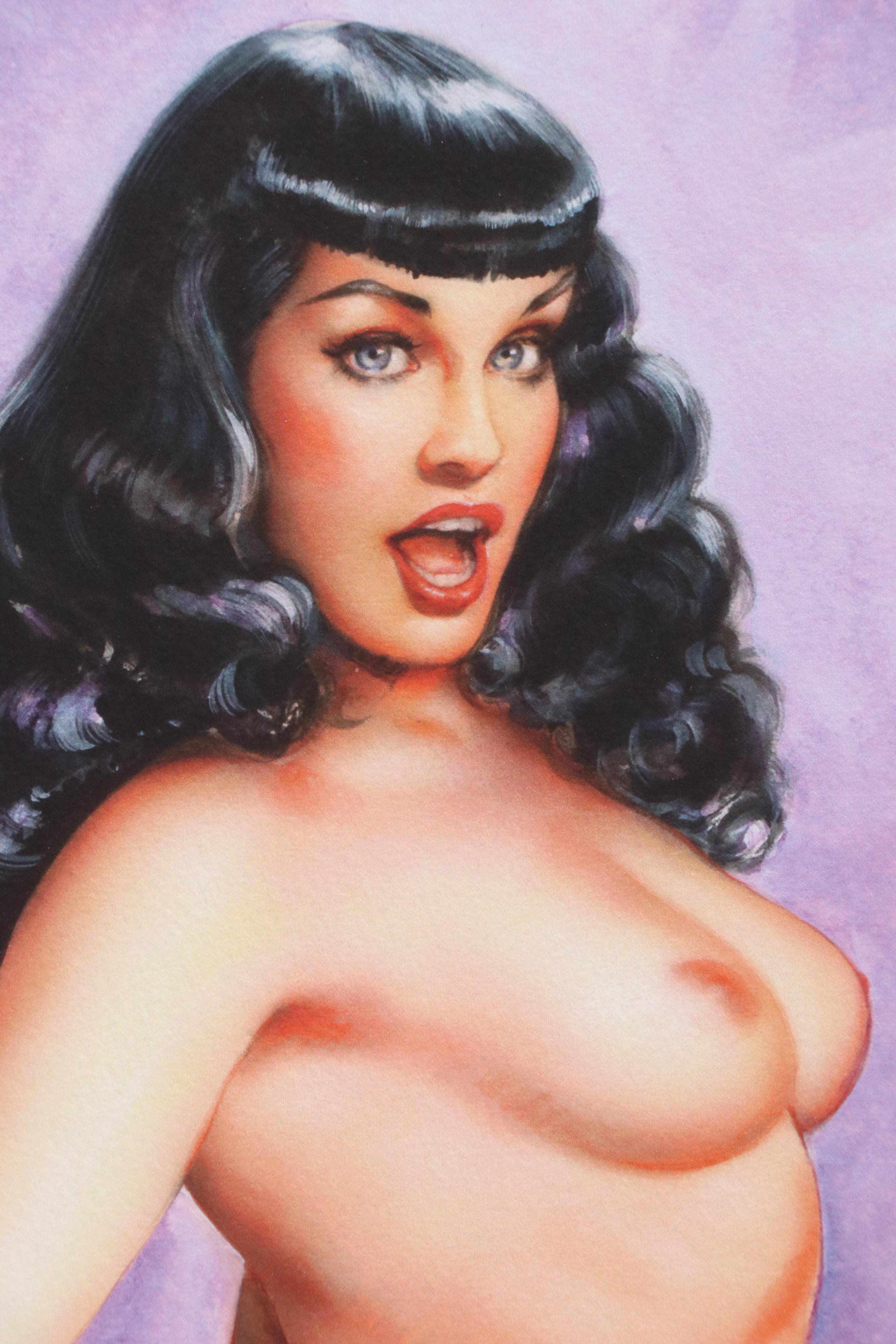 Olivia De Berardinis Pin-Up Giclées of Bettie Page, 21st Century