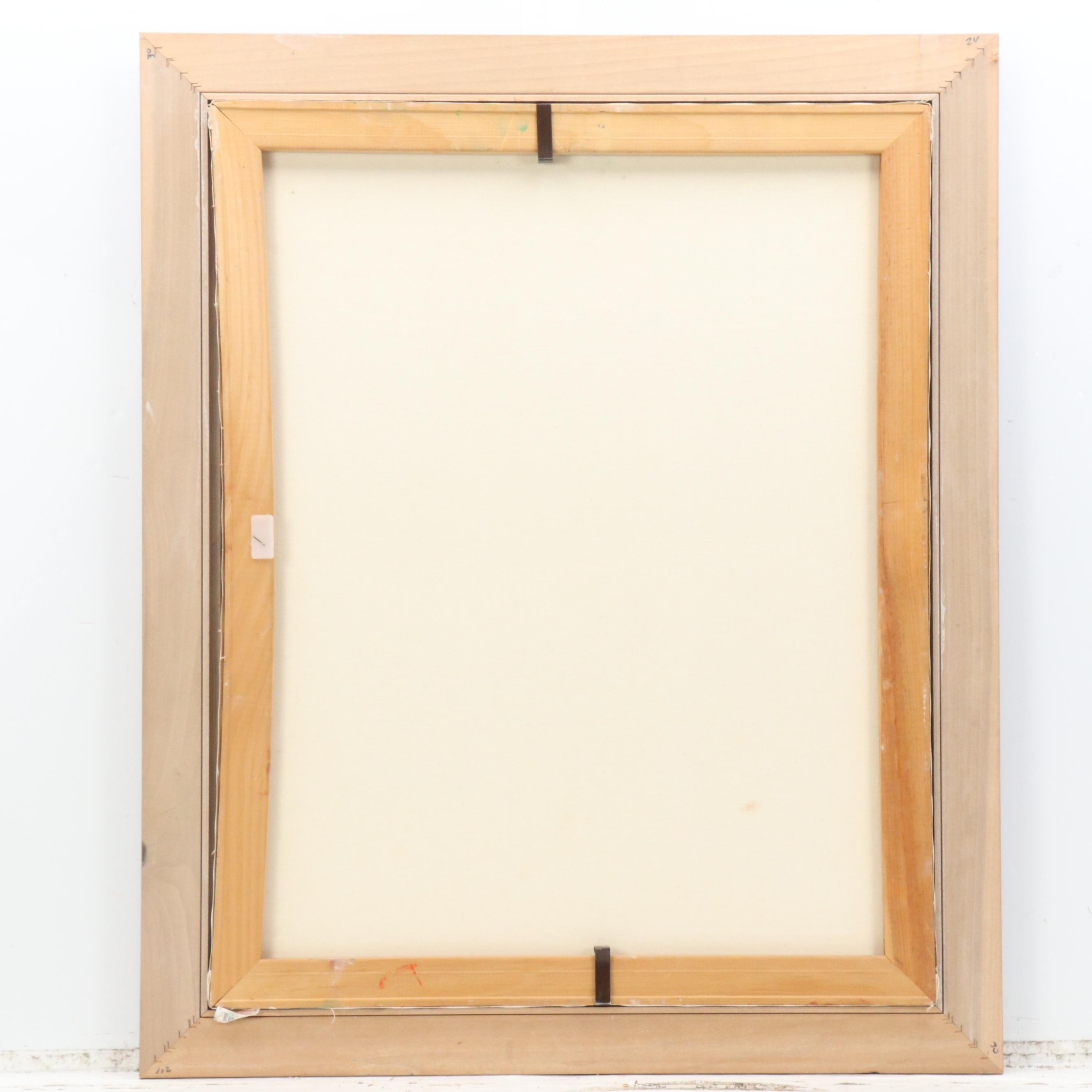 Janice Guttman Garden Landscape Acrylic Painting, 2002