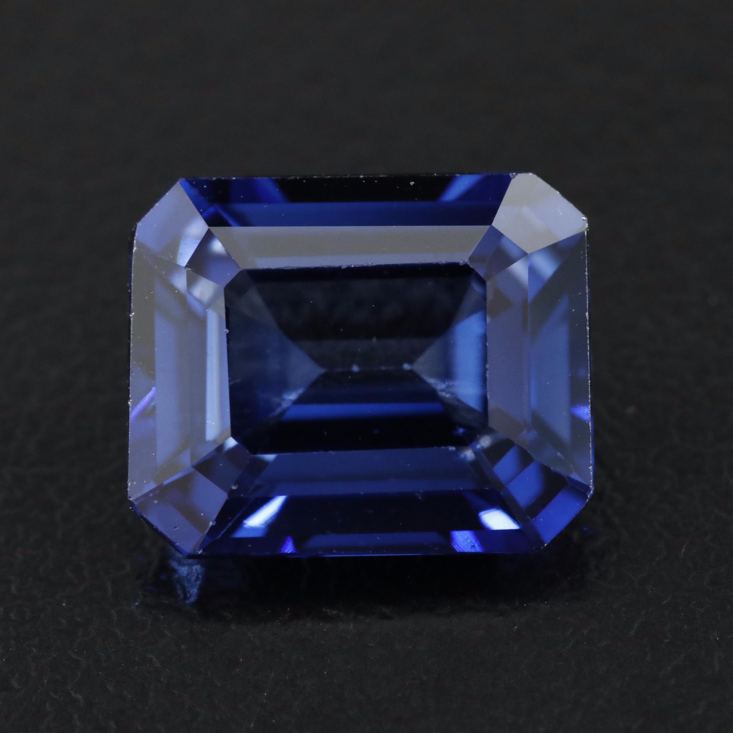 Loose 7.19 CT Lab Grown Sapphire