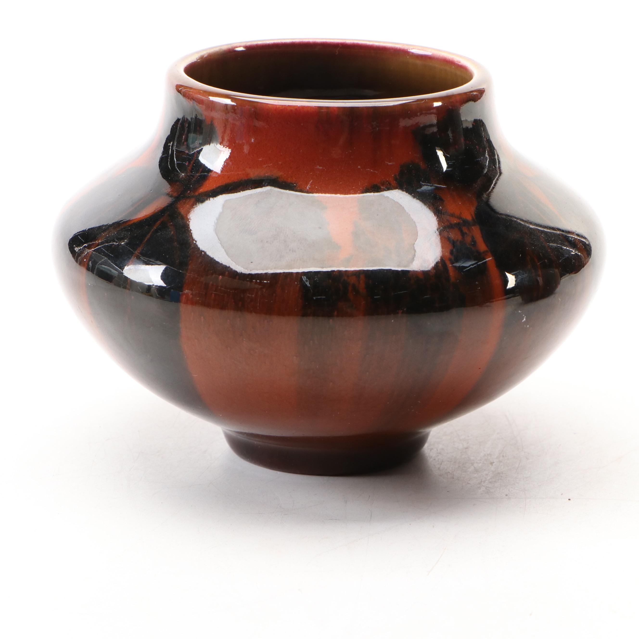 Laura Anne Fry for Rookwood Pottery "Cherry Blossom" Bottle with Other Vase