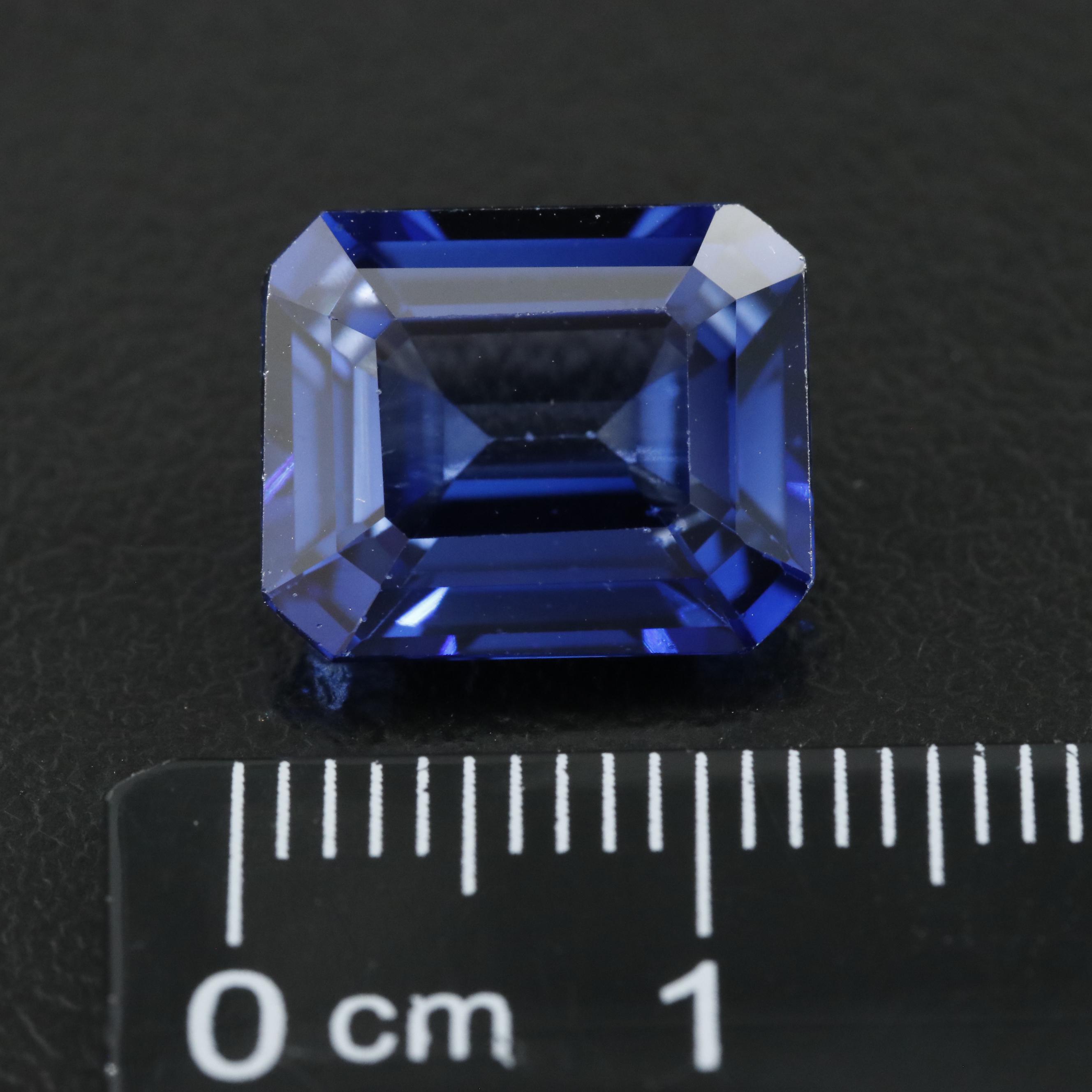 Loose 7.19 CT Lab Grown Sapphire