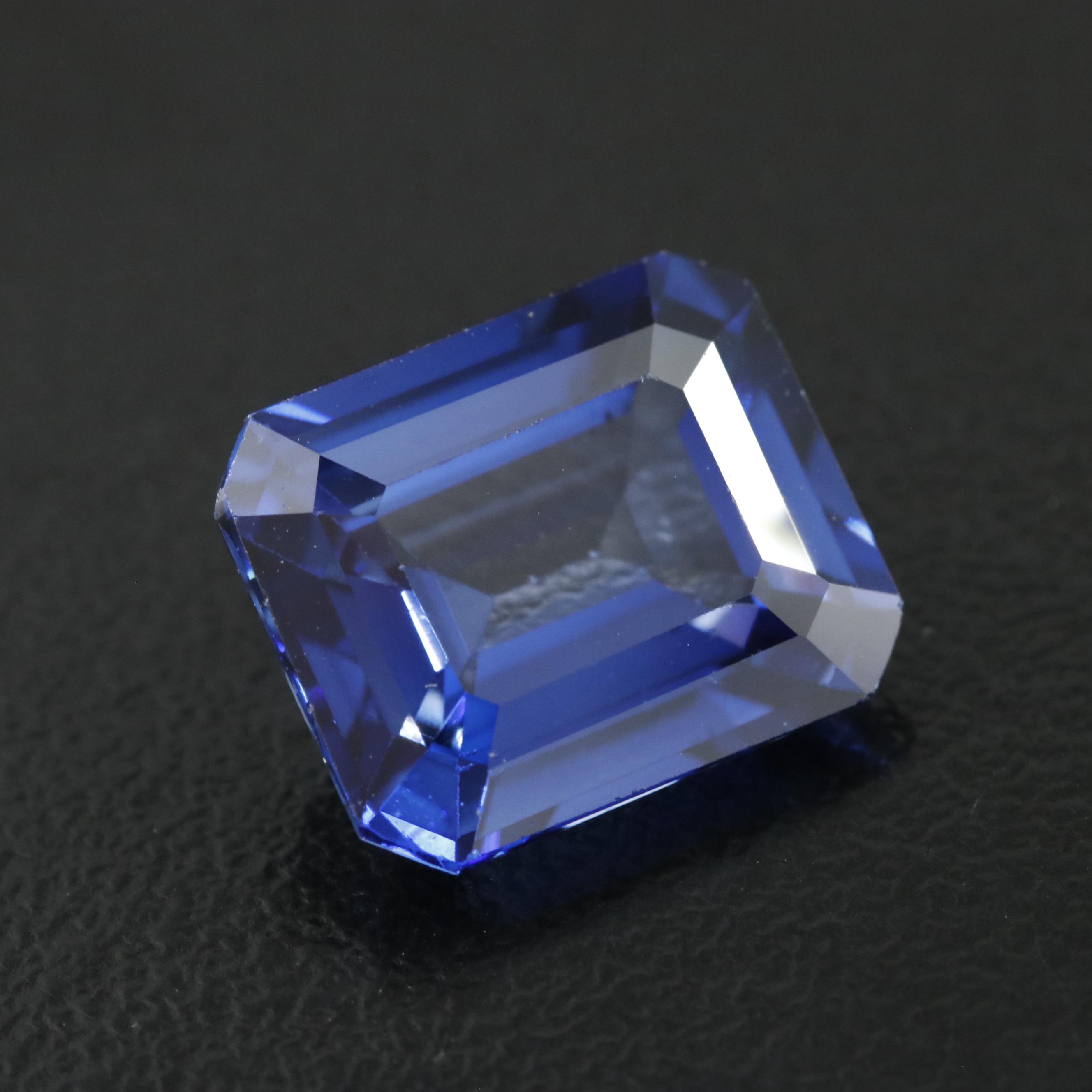 Loose 7.19 CT Lab Grown Sapphire