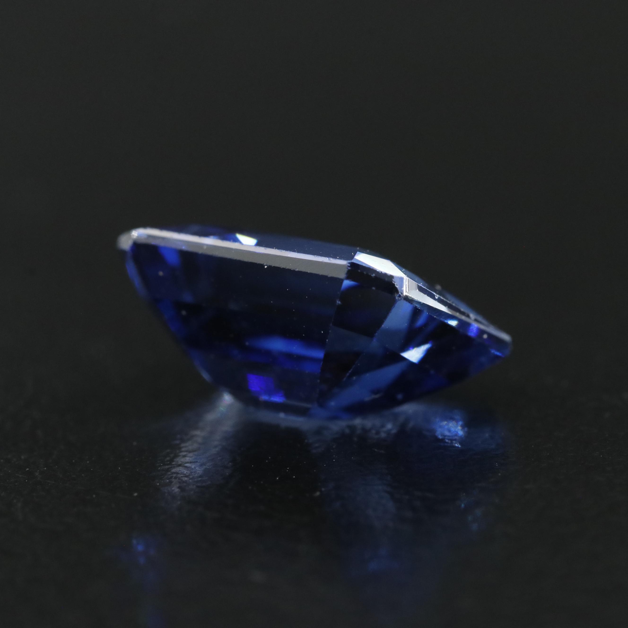 Loose 7.19 CT Lab Grown Sapphire
