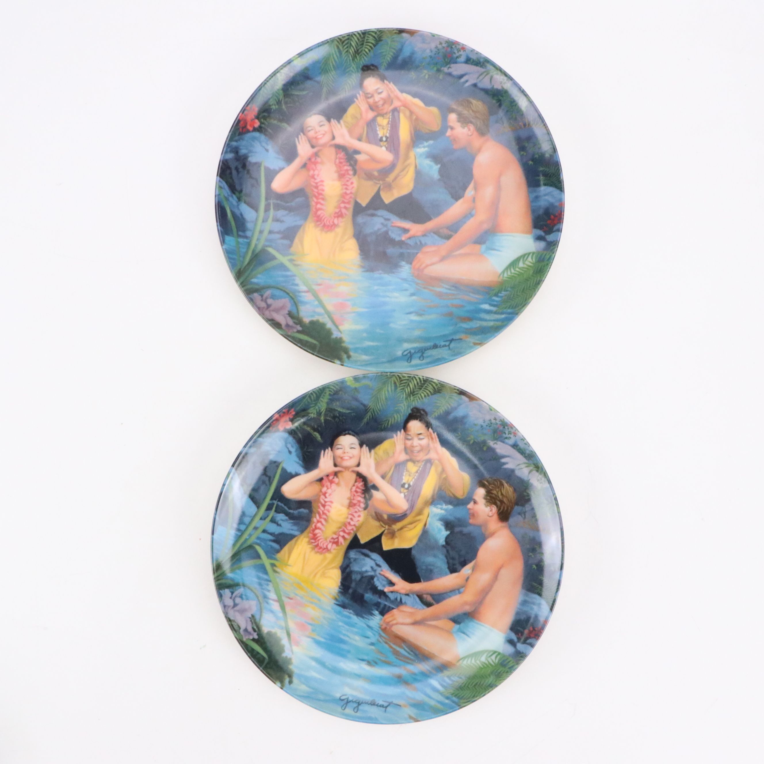 Elaine Gignilliat "South Pacific" Series Ceramic Collector Plates and More
