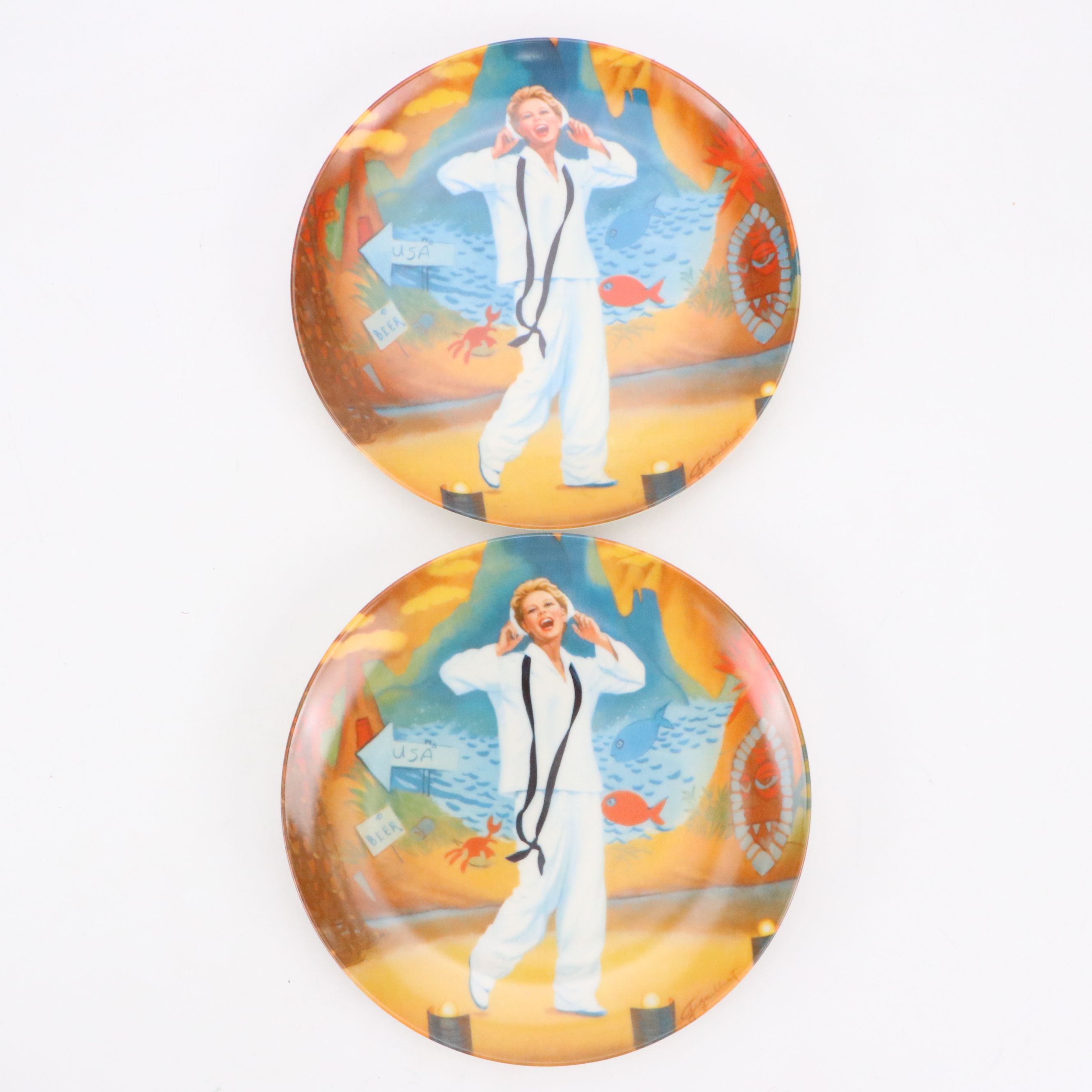 Elaine Gignilliat "South Pacific" Series Ceramic Collector Plates and More