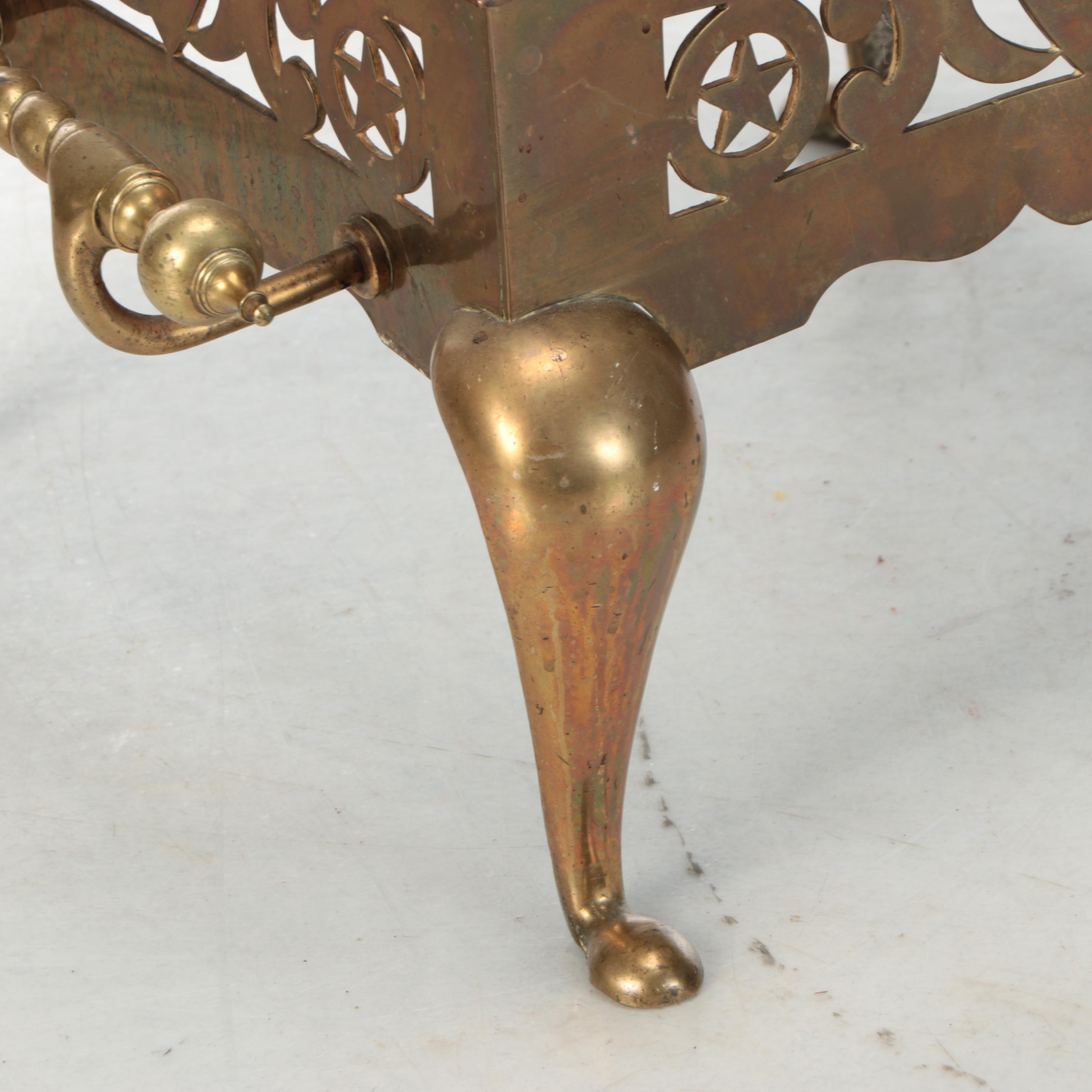Cast Brass Fireplace Footman