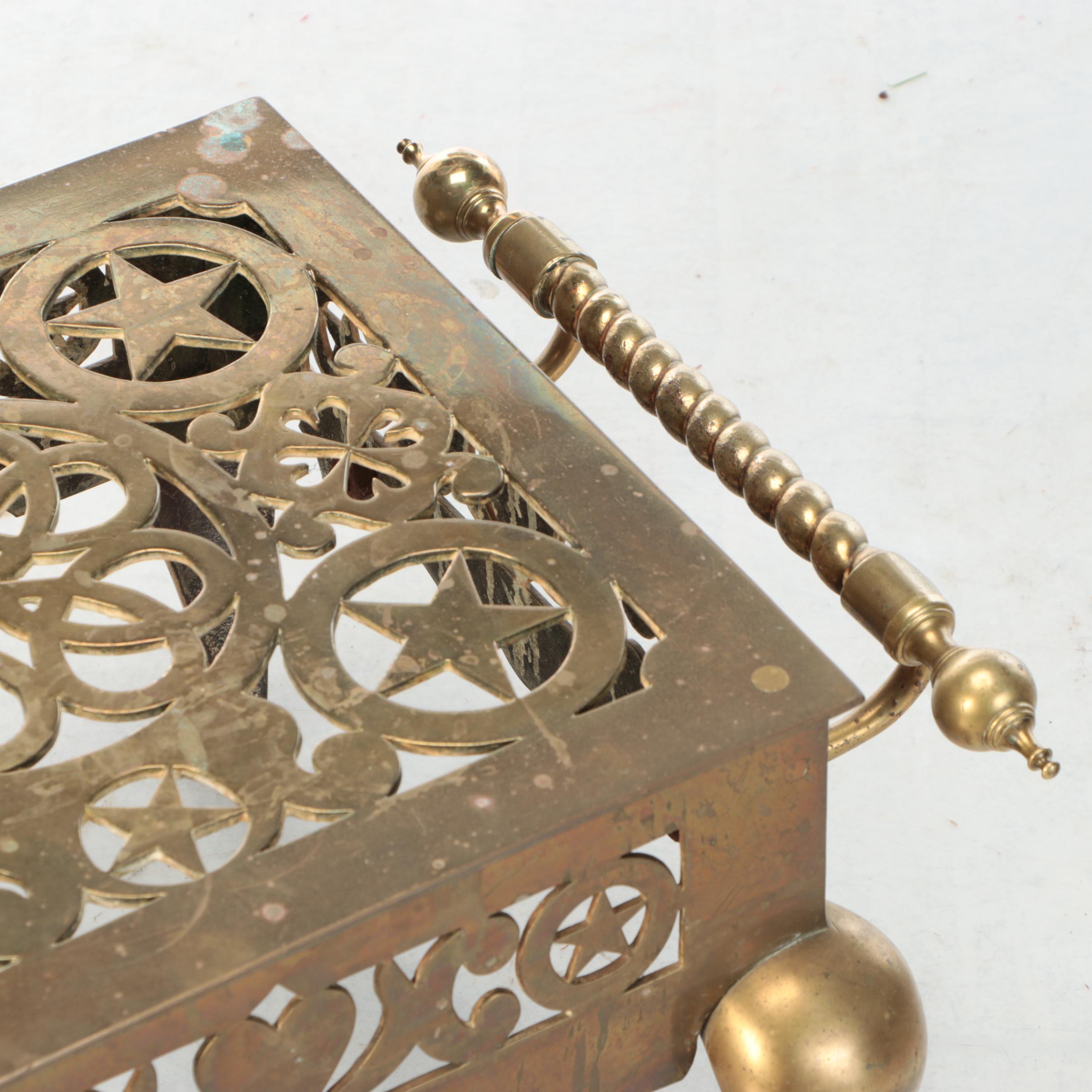 Cast Brass Fireplace Footman