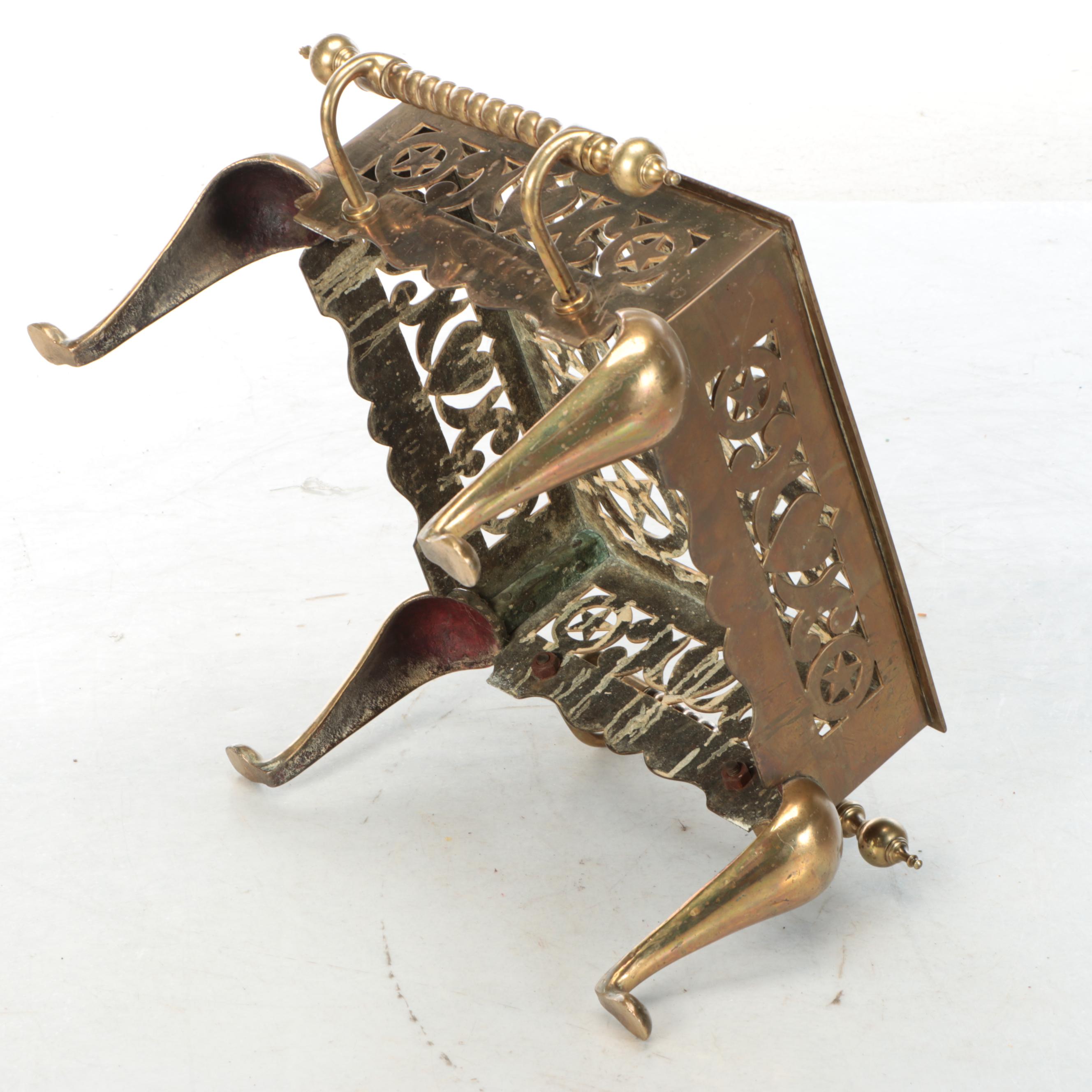 Cast Brass Fireplace Footman