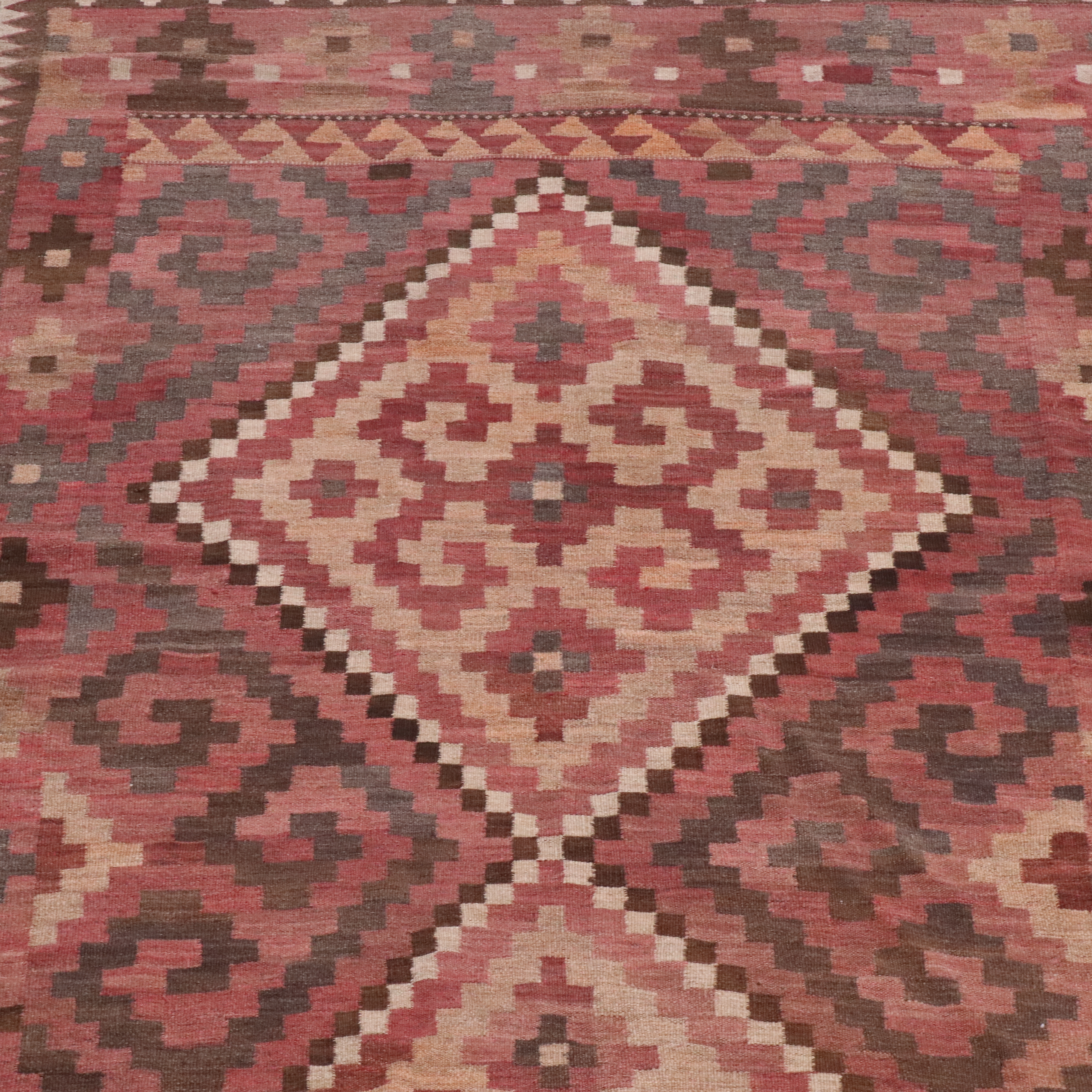4'10 x 16'1 Handwoven Turkish Kilim Long Rug