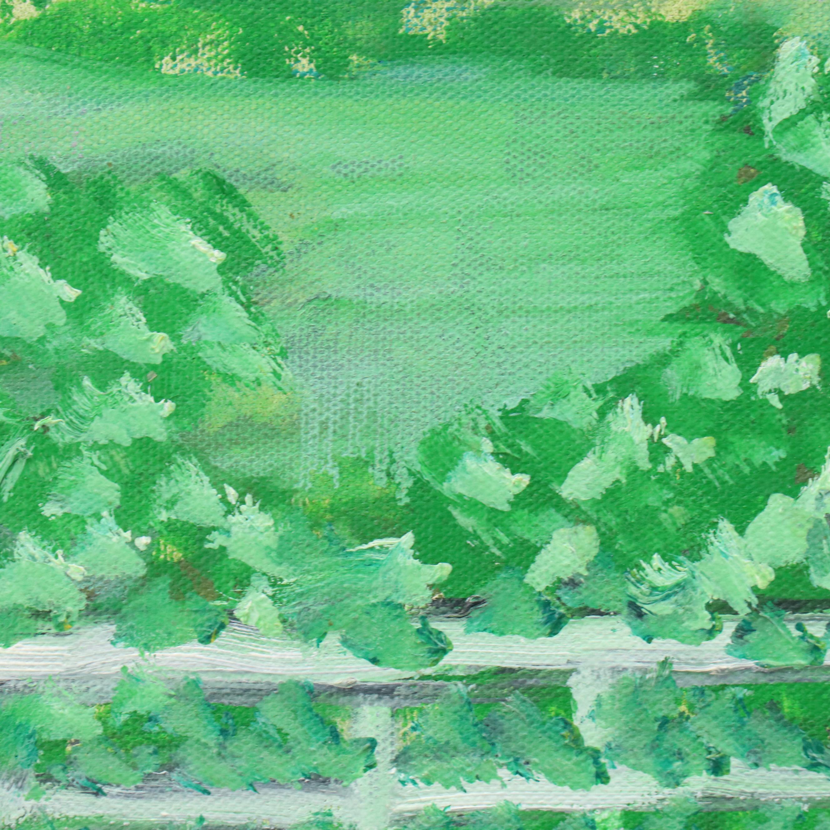 Janice Guttman Garden Landscape Acrylic Painting "Lake District, England," 1992